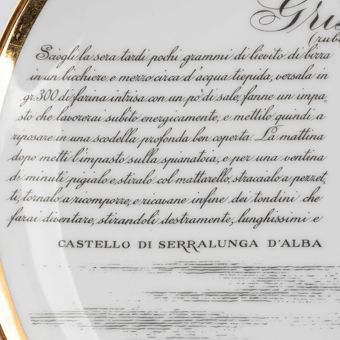 20thC SET OF FOUR "RECIPE" PLATES BY FORNASETTI, COMMISSIONED BY FIAT c.1950 - 19