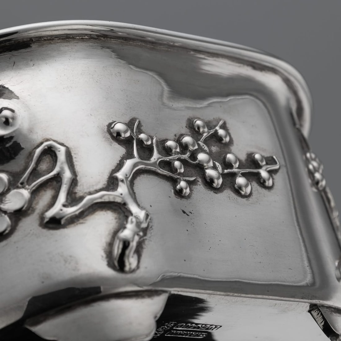 ANTIQUE 20thC CHINESE EXPORT SOLID SILVER WASTE BOWL, LUEN-WO, SHANGHAI c.1900 - 10