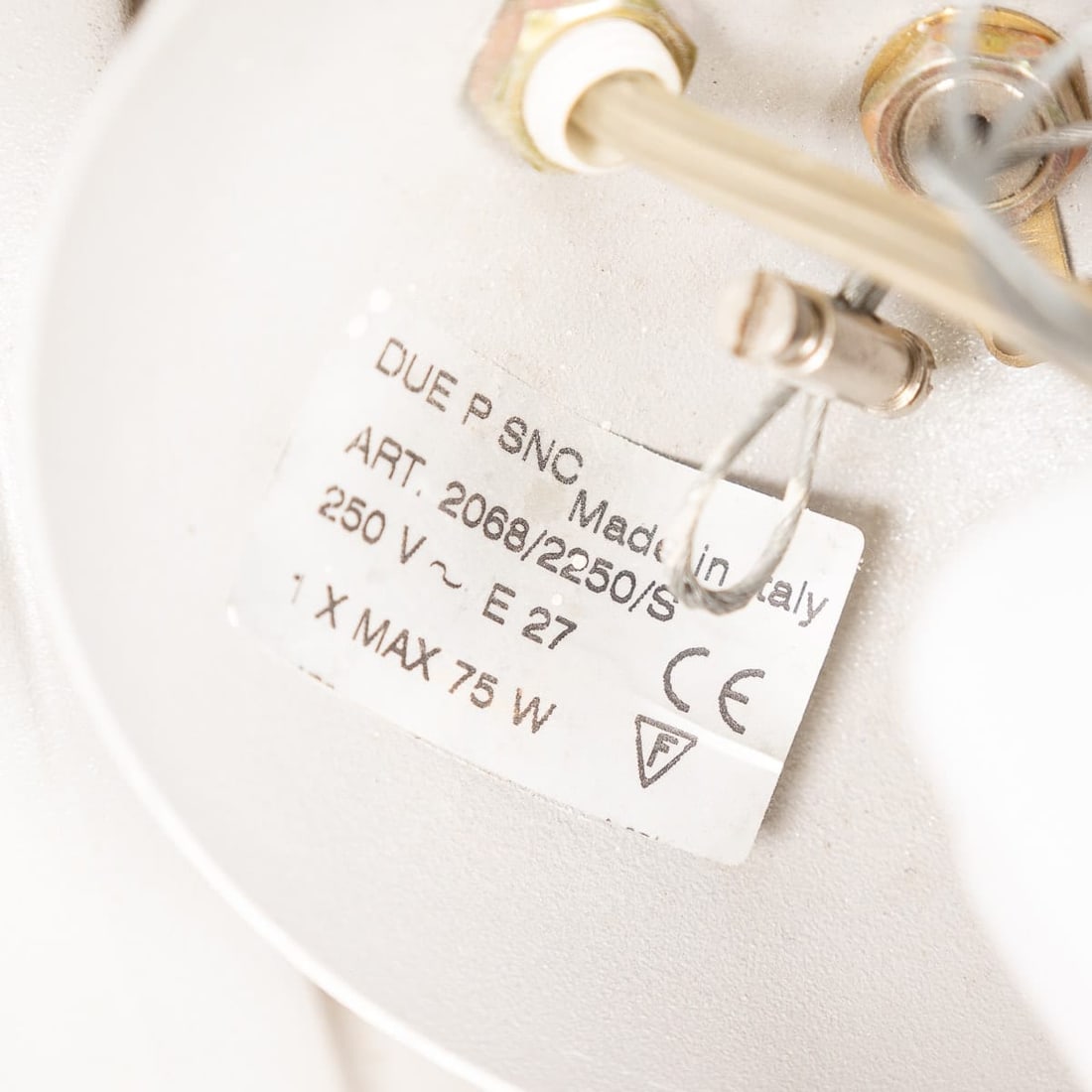 20thC ITALIAN HAND BLOWN CEILING LIGHT IN THE FORM OF A LIGHT BULB, BY DUE P - 5