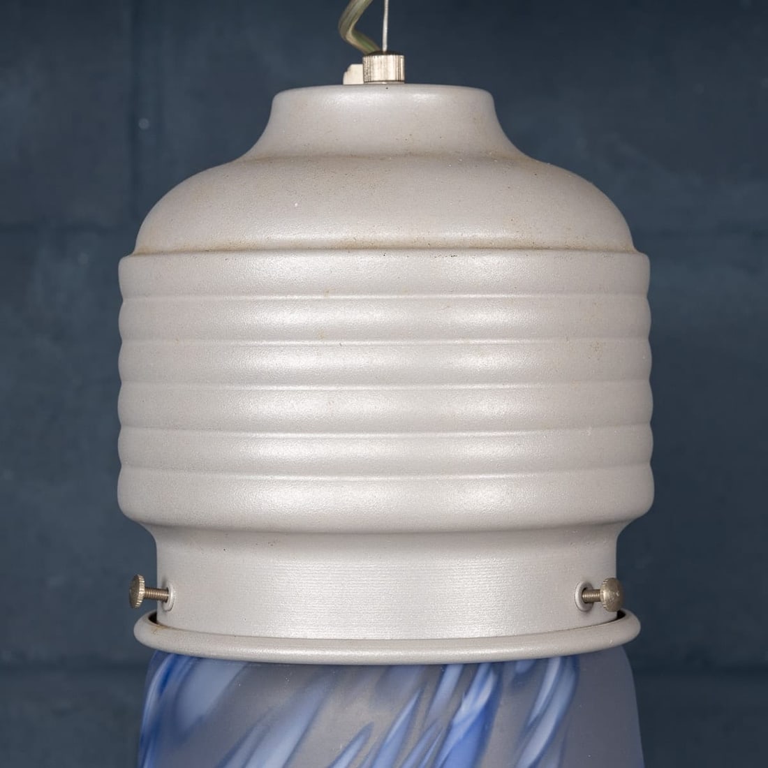 20thC ITALIAN HAND BLOWN CEILING LIGHT IN THE FORM OF A LIGHT BULB, BY DUE P - 7