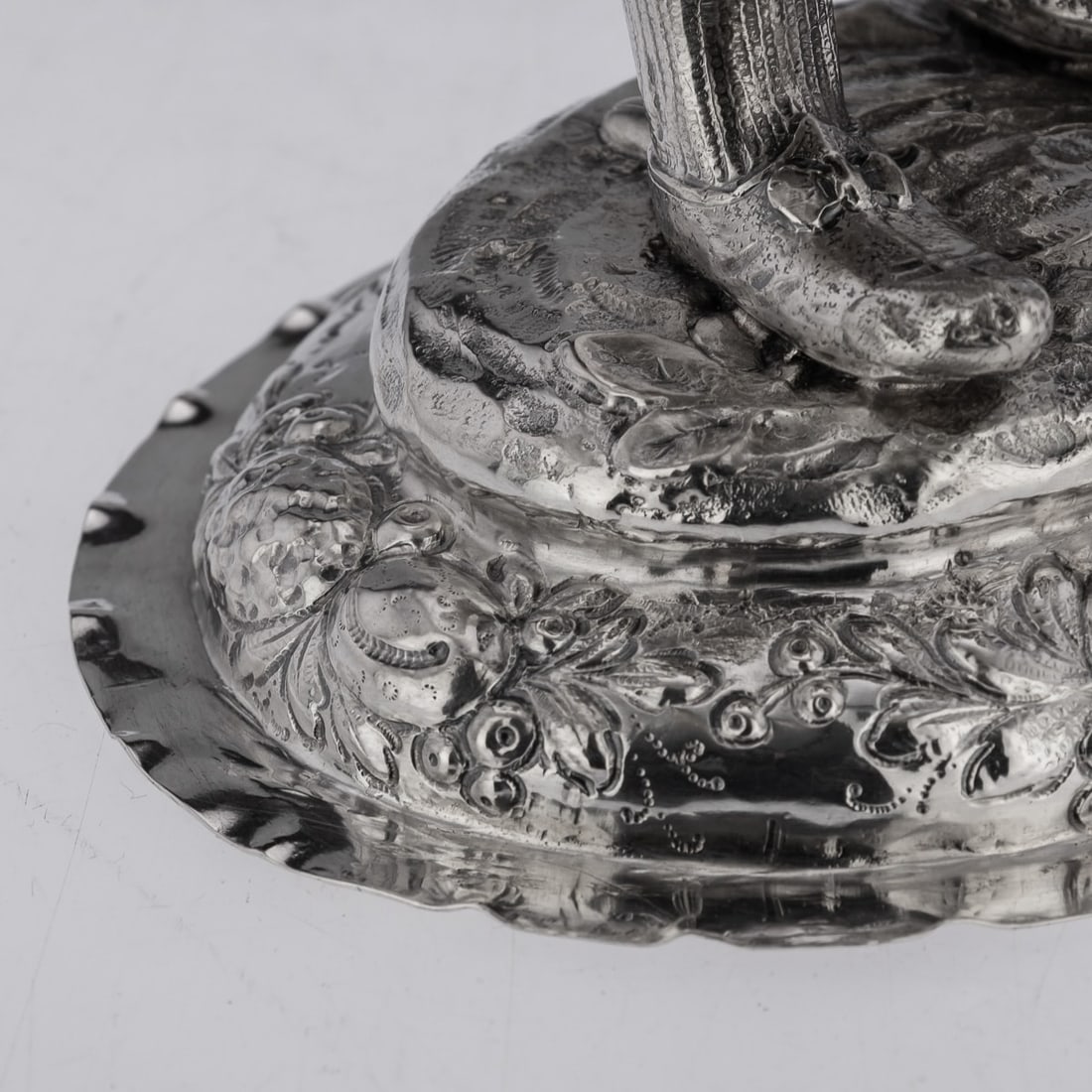 ANTIQUE 19thC GERMAN SOLID SILVER FIGURE OF A FRUIT SELLER c.1880 - 16