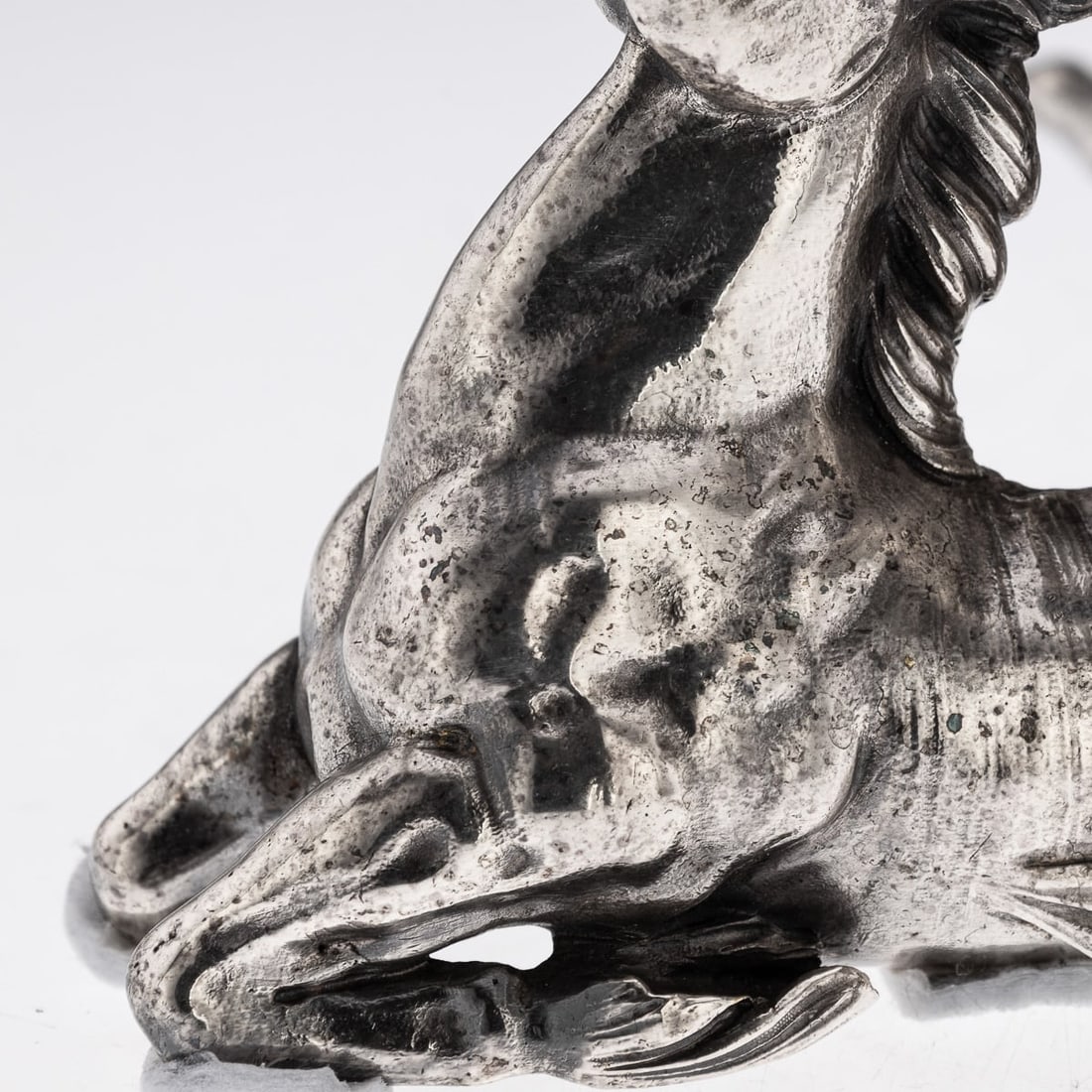 ANTIQUE 19thC FRENCH SILVER PLATE HIPPOCAMPI, MERMAID & SHELL CENTREPIECE c.1890 - 14