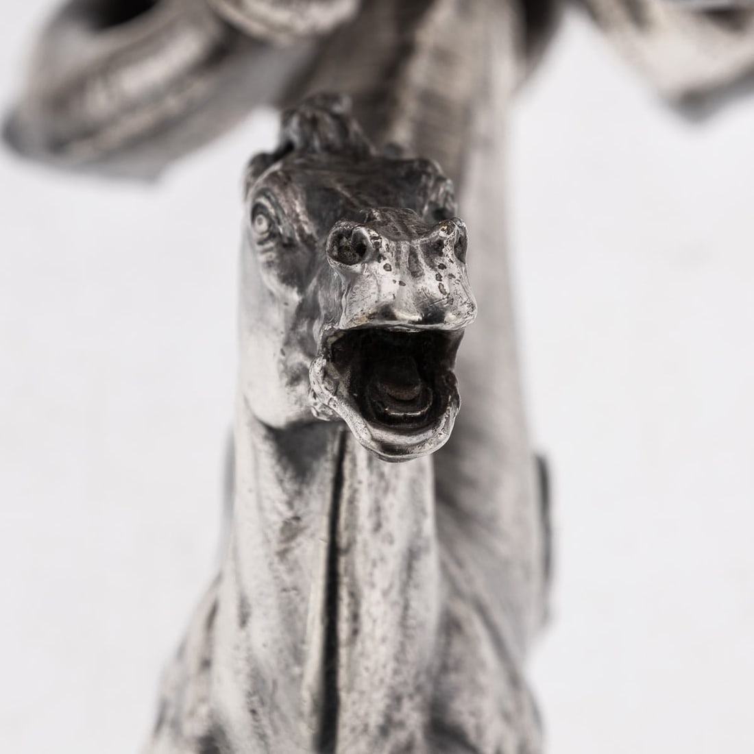 ANTIQUE 19thC FRENCH SILVER PLATE HIPPOCAMPI, MERMAID & SHELL CENTREPIECE c.1890 - 18