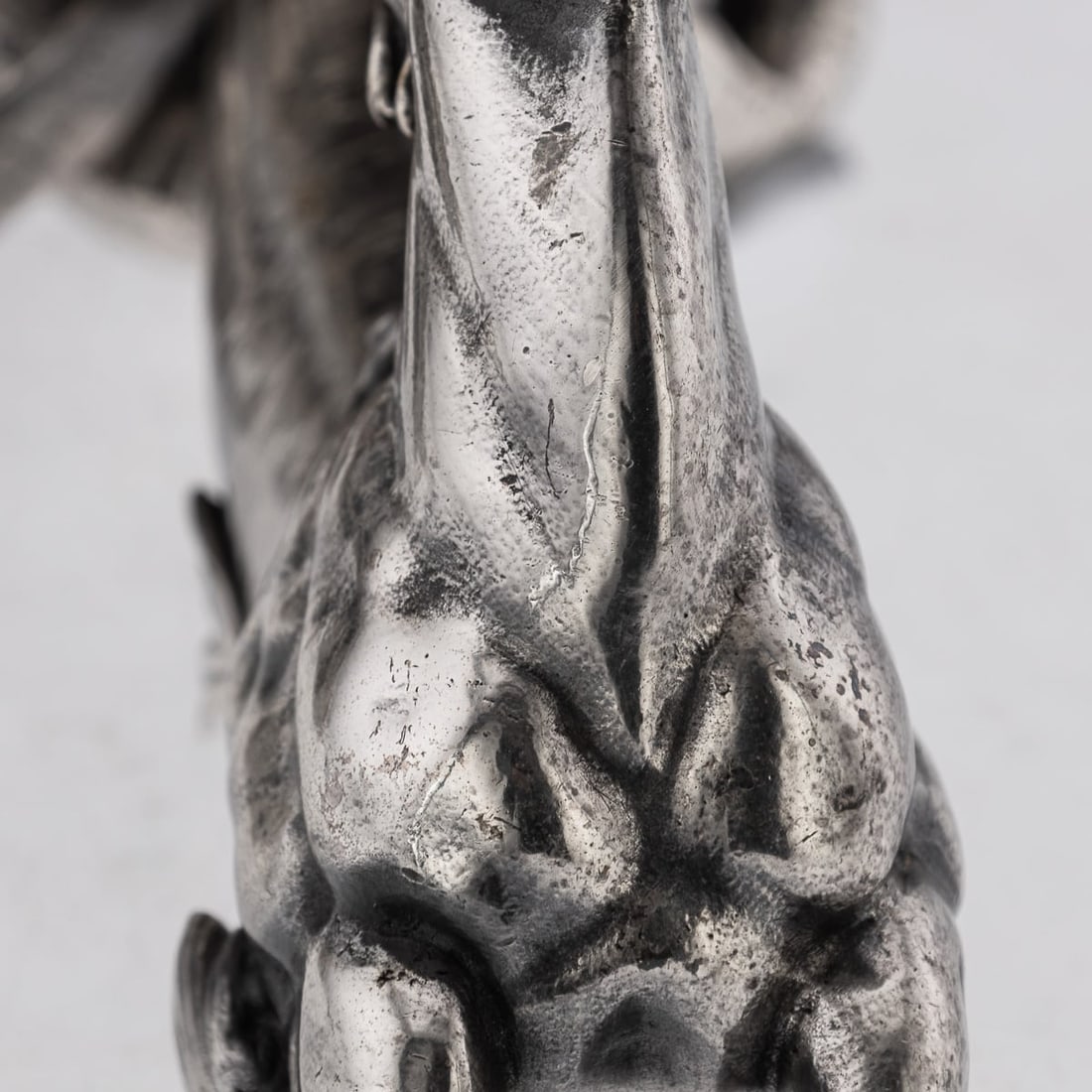 ANTIQUE 19thC FRENCH SILVER PLATE HIPPOCAMPI, MERMAID & SHELL CENTREPIECE c.1890 - 20