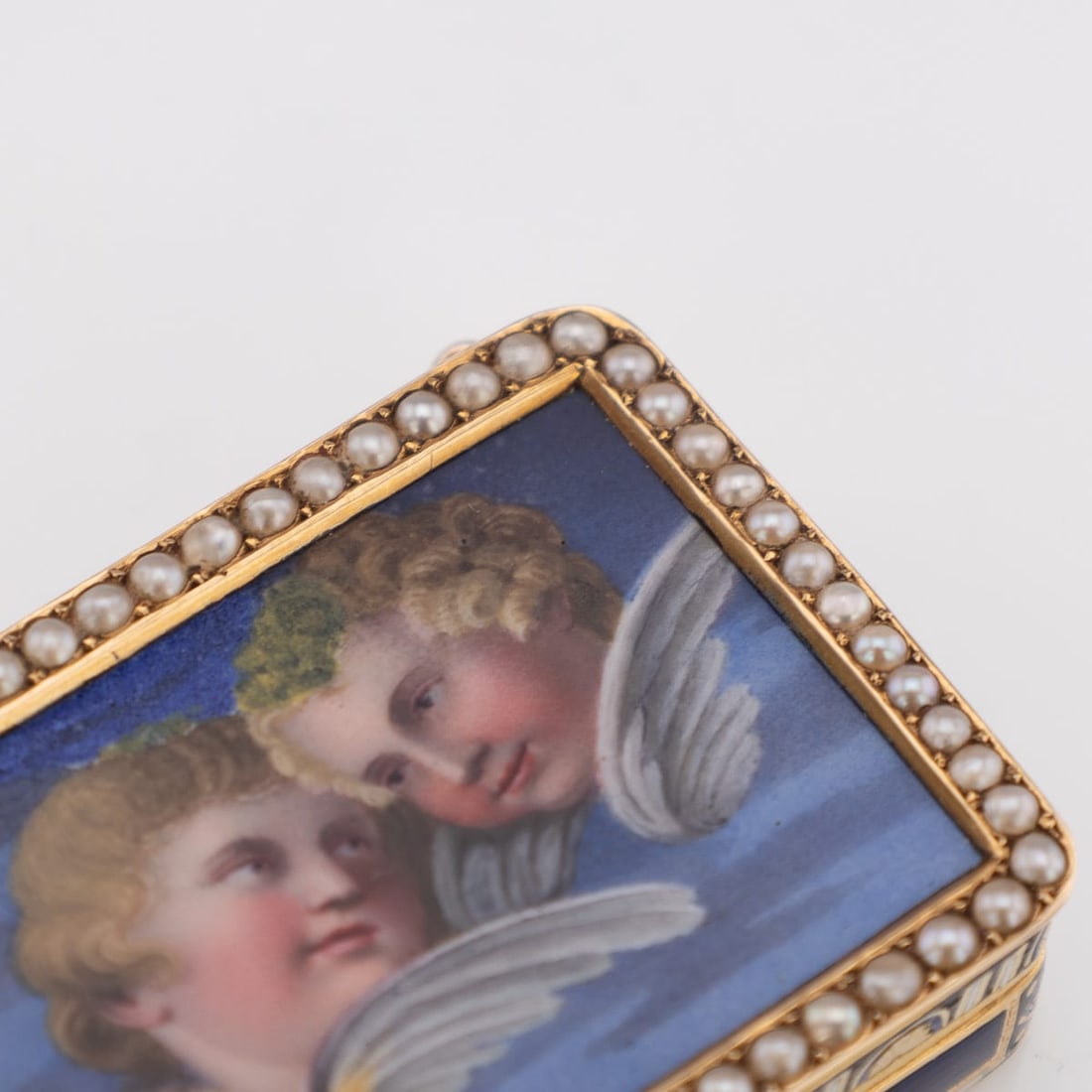 ANTIQUE 19thC SWISS 18k GOLD & ENAMEL VINAIGRETTE, JEAN-GEORGES RÉMOND c.1800 - 17