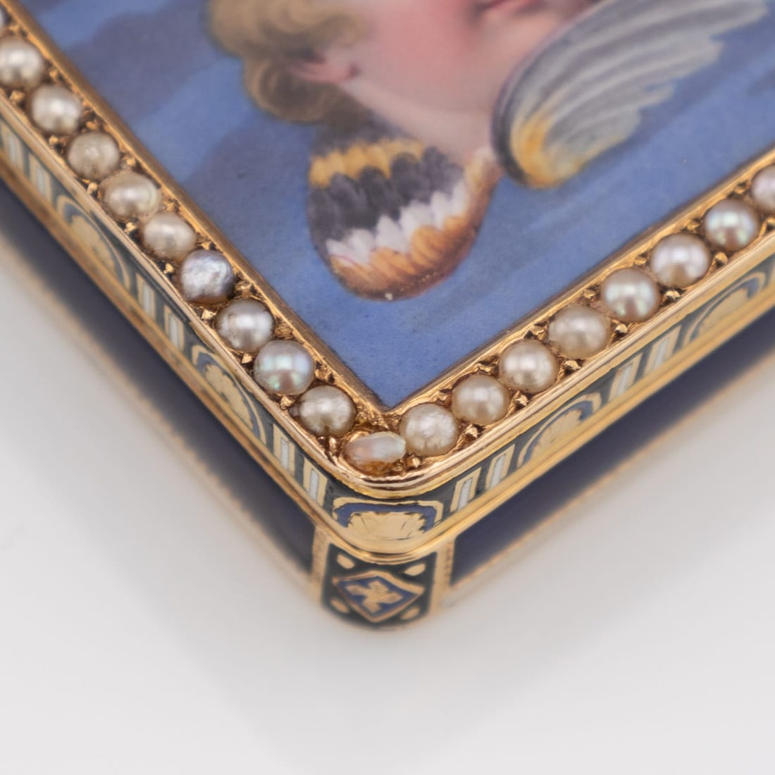 ANTIQUE 19thC SWISS 18k GOLD & ENAMEL VINAIGRETTE, JEAN-GEORGES RÉMOND c.1800 - 18