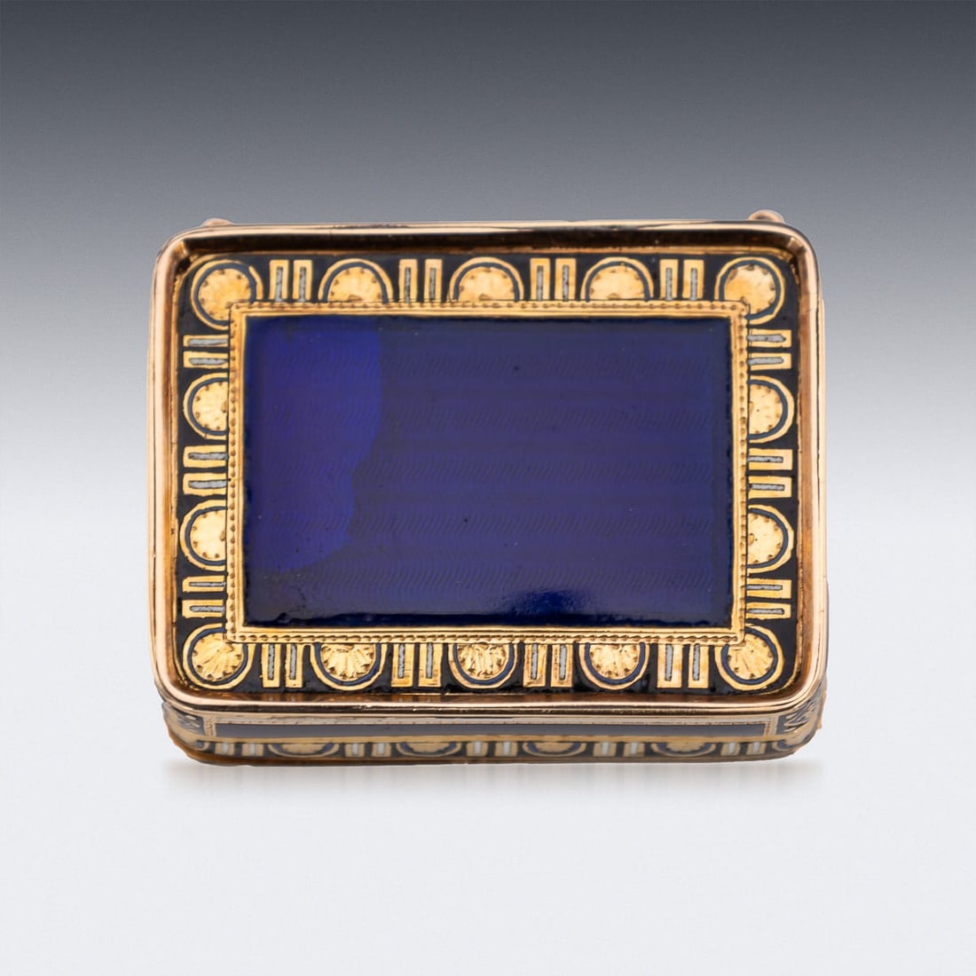 ANTIQUE 19thC SWISS 18k GOLD & ENAMEL VINAIGRETTE, JEAN-GEORGES RÉMOND c.1800 - 8