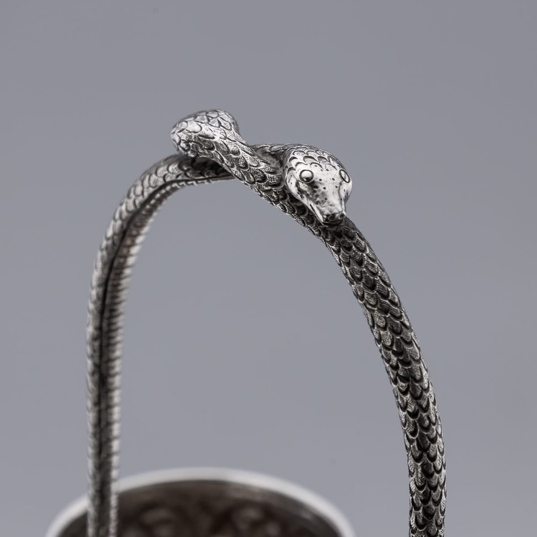 ANTIQUE 19thC INDIAN SOLID SILVER CONDIMENT SET, OOMERSI MAWJI, BHUJ c.1890 - 14