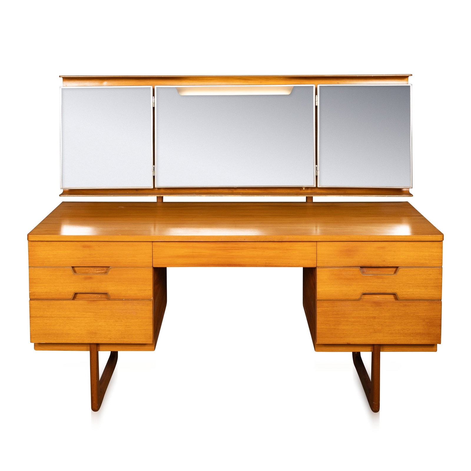 VINTAGE 20thC ENGLISH "Q" DRESSING TABLE BY GUNTHER HOFFSTEAD FOR UNIFLEX c.1960 (1 of 19)