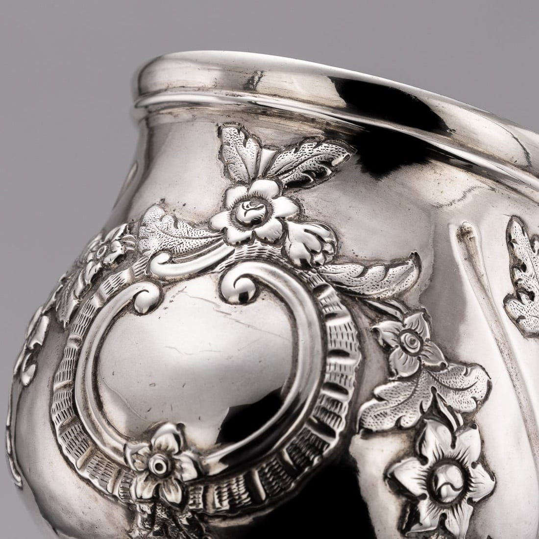 ANTIQUE 19thC INDIAN COLONIAL SOLID SILVER CHRISTENING MUG c.1860 - 13