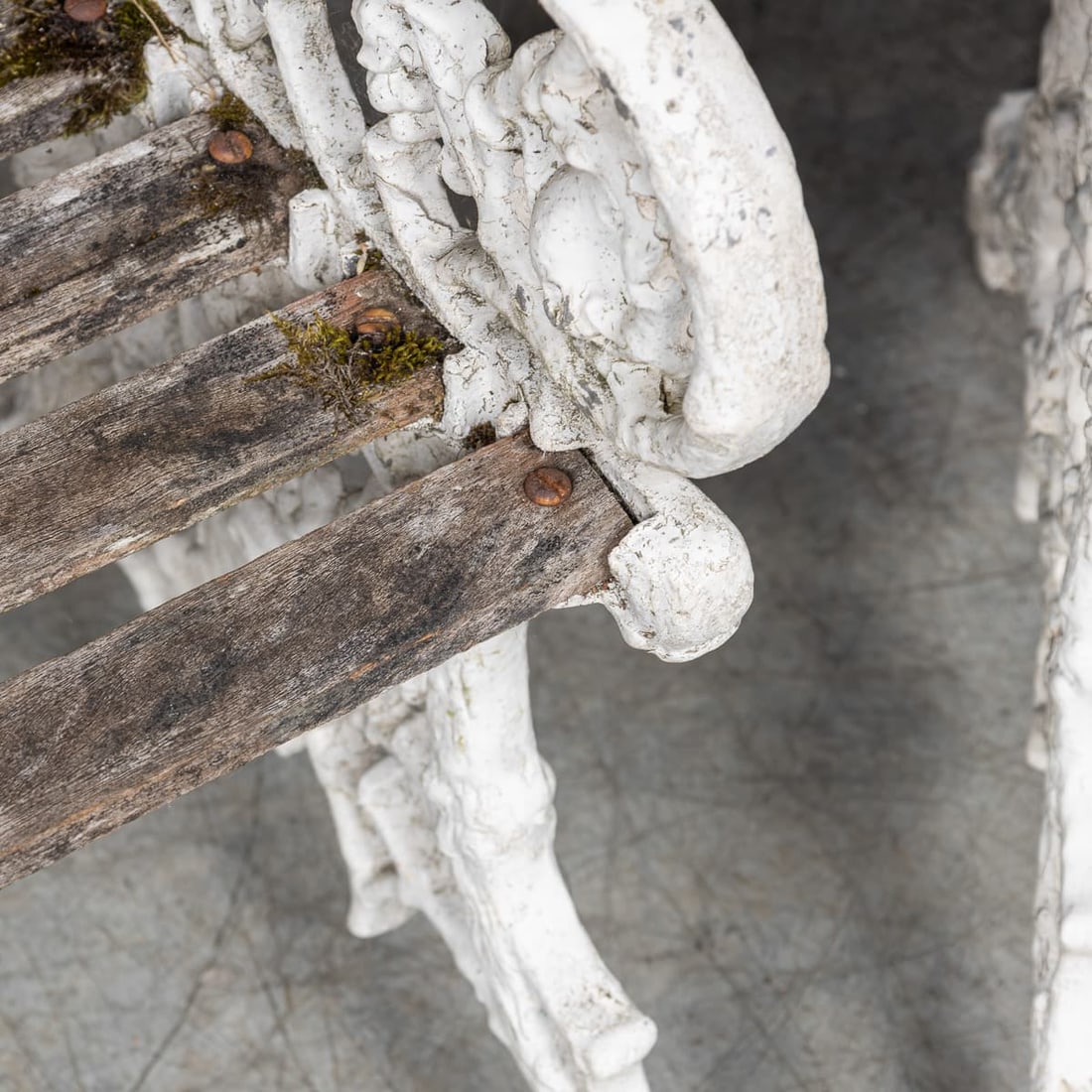 MID 20thC ENGLISH PAIR OF CAST ALUMINIUM GARDEN SEATS - 15