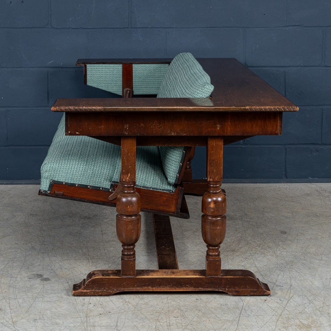 20thC ENGLISH METAMORPHIC "SETTEE TABLE" BY R. HAMP & CO, NORTHAMPTON c.1930 - 4