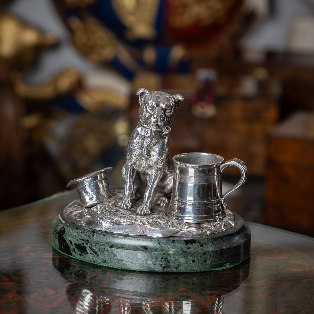 ANTIQUE 19thC VICTORIAN SOLID SILVER SMOKING COMPENDIUM, JAMES HENNELL c.1880 - 2