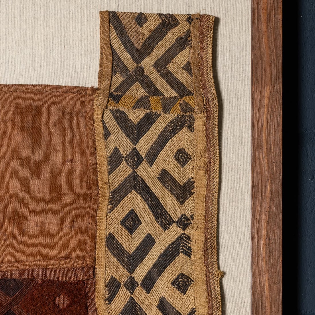20thC KUBA RAFFIA CEREMONIAL TEXTILE, DEMOCRATIC REPUBLIC OF THE CONGO - 16