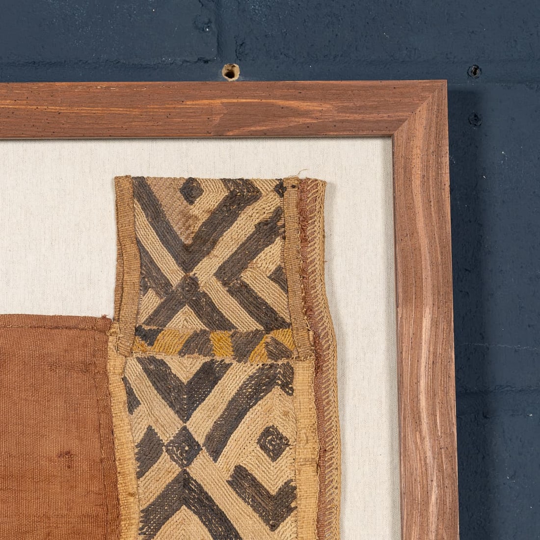 20thC KUBA RAFFIA CEREMONIAL TEXTILE, DEMOCRATIC REPUBLIC OF THE CONGO - 17