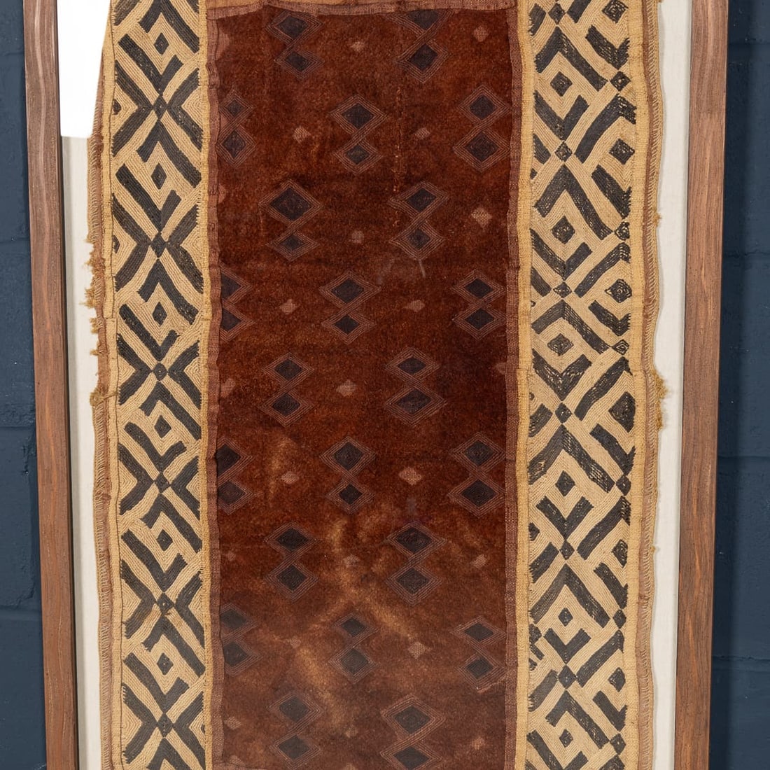 20thC KUBA RAFFIA CEREMONIAL TEXTILE, DEMOCRATIC REPUBLIC OF THE CONGO - 18
