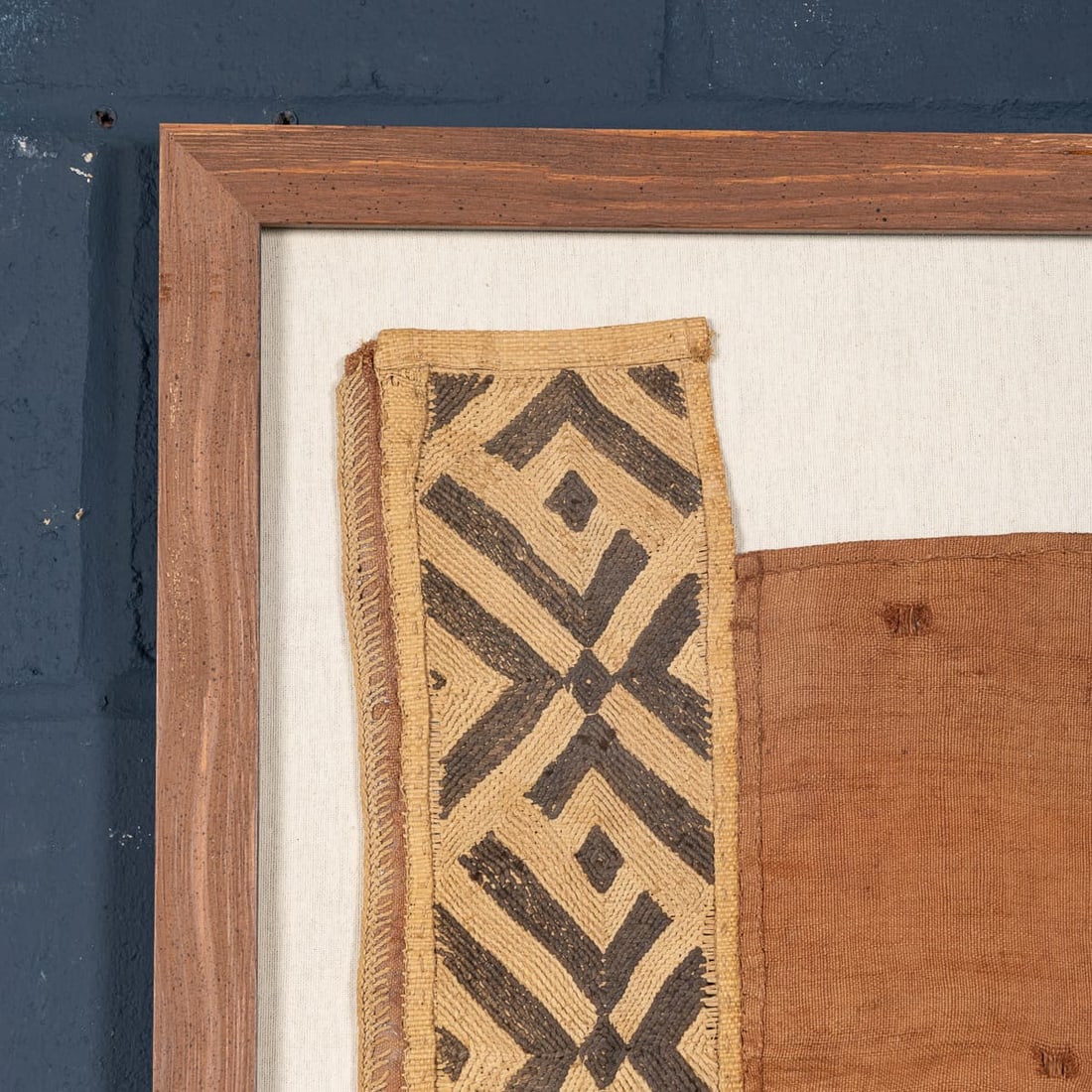 20thC KUBA RAFFIA CEREMONIAL TEXTILE, DEMOCRATIC REPUBLIC OF THE CONGO - 5