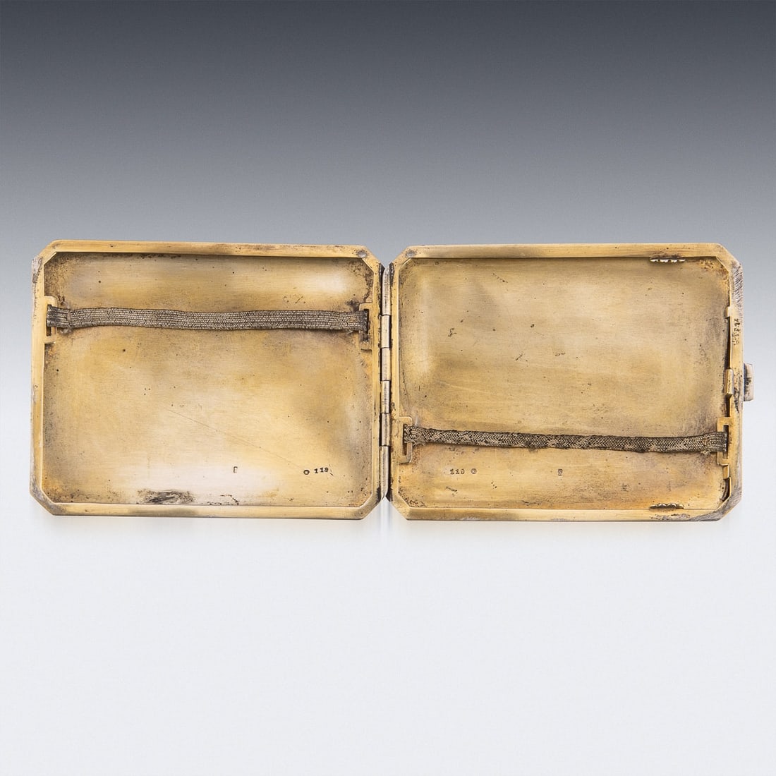 ANTIQUE 20thC AUSTRIAN SOLID SILVER & ENAMEL EROTIC CIGARETTE CASE c.1910 - 4