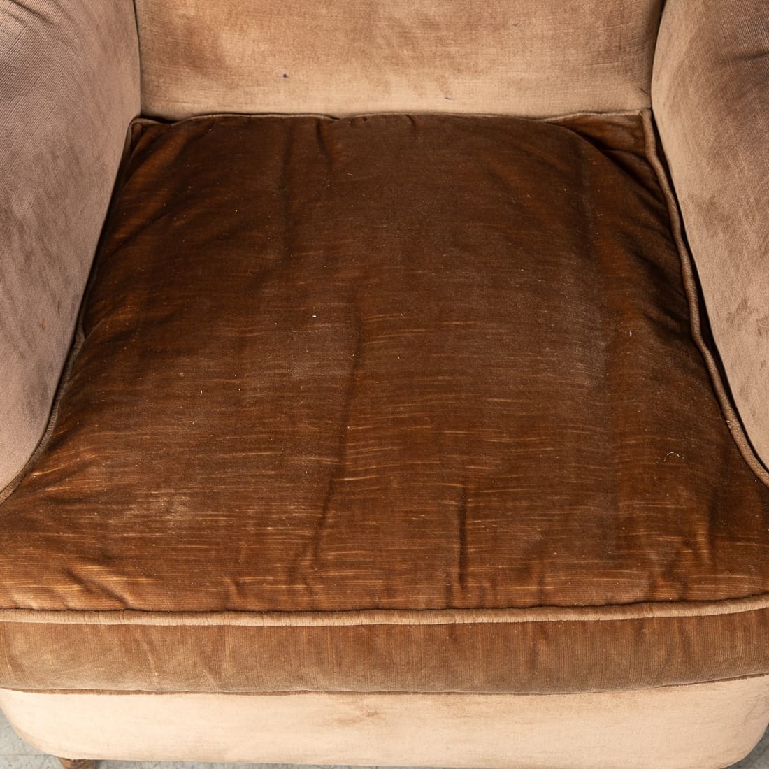 VINTAGE 20thC ITALIAN PAIR OF VELVET WINGBACK ARMCHAIRS c.1960 - 11