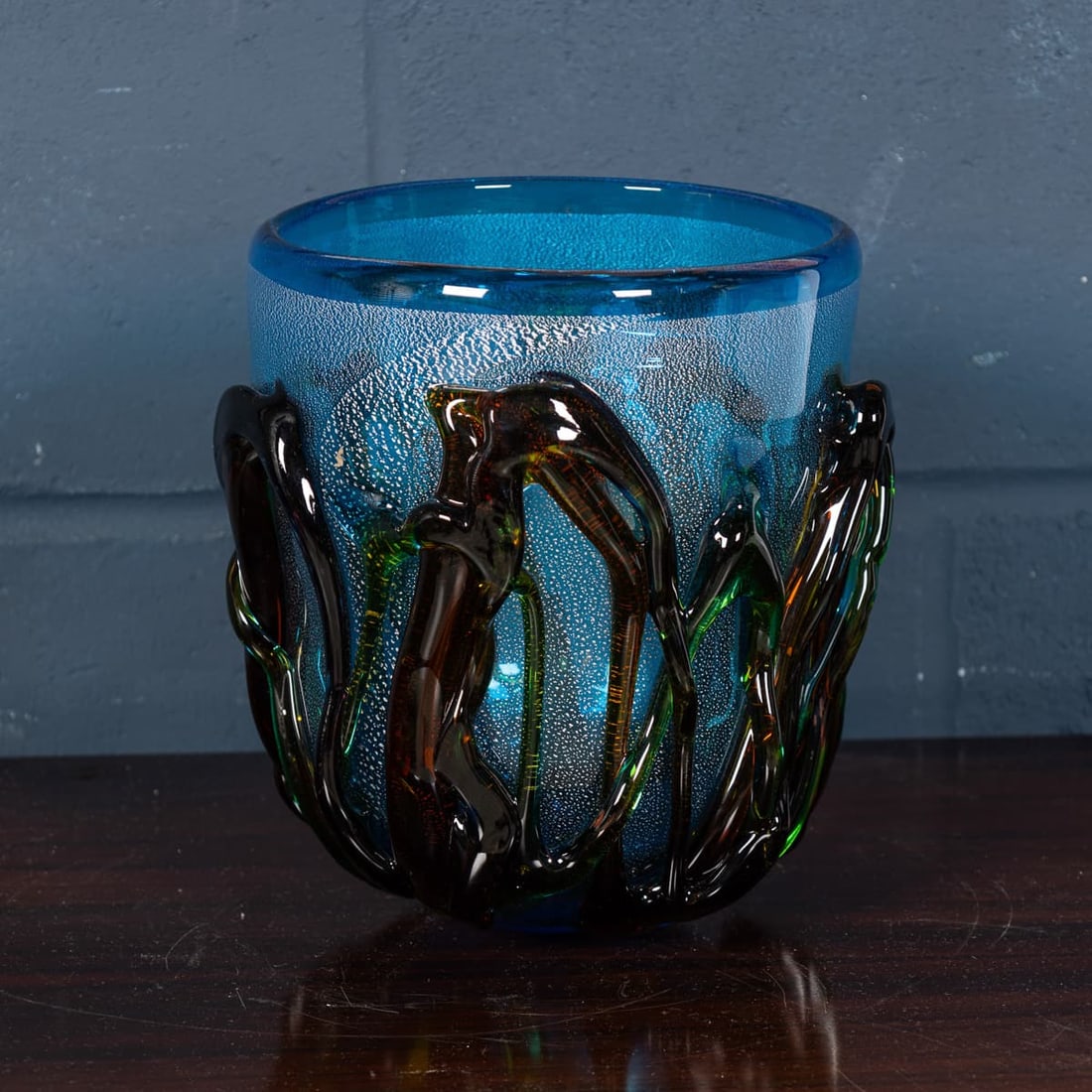 VINTAGE 20thC ITALIAN MURANO GLASS VASE - 3