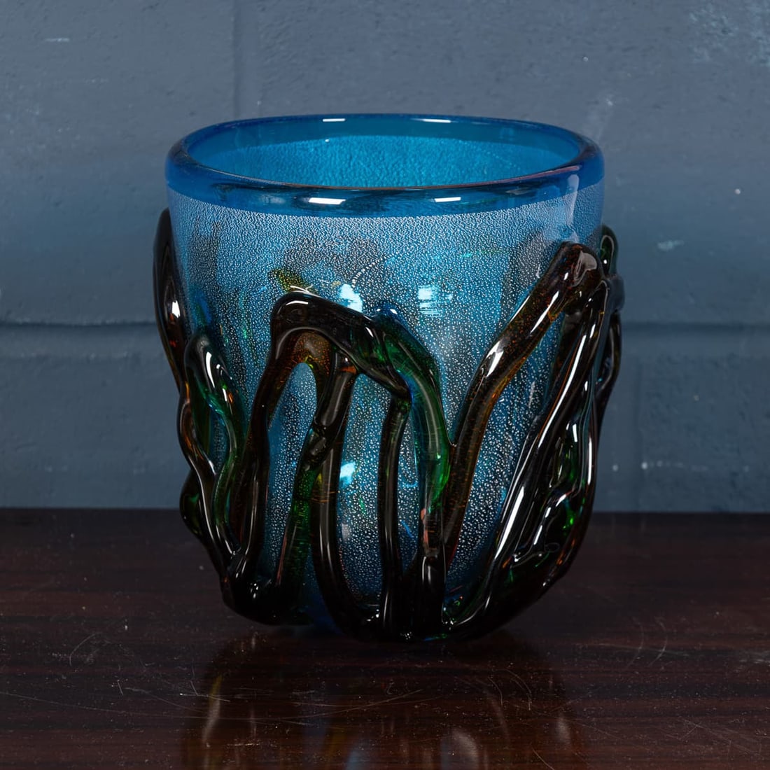 VINTAGE 20thC ITALIAN MURANO GLASS VASE - 4