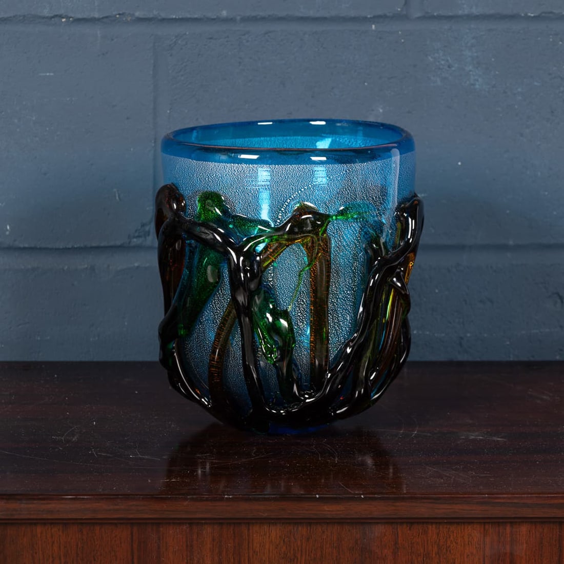 VINTAGE 20thC ITALIAN MURANO GLASS VASE - 5