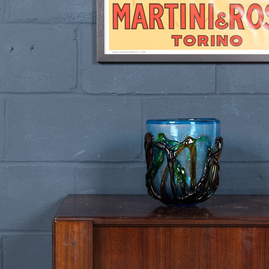 VINTAGE 20thC ITALIAN MURANO GLASS VASE - 6