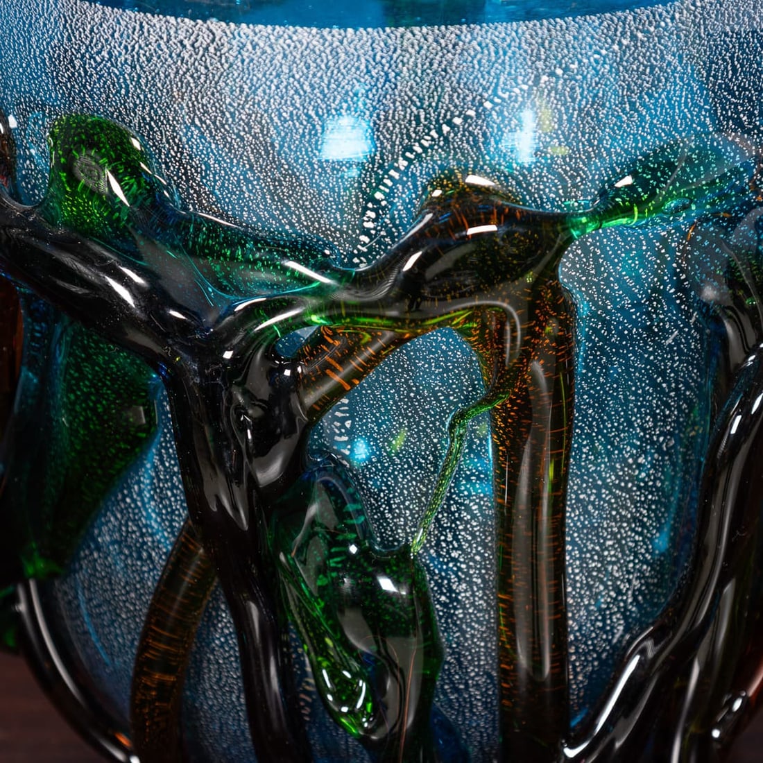 VINTAGE 20thC ITALIAN MURANO GLASS VASE - 7