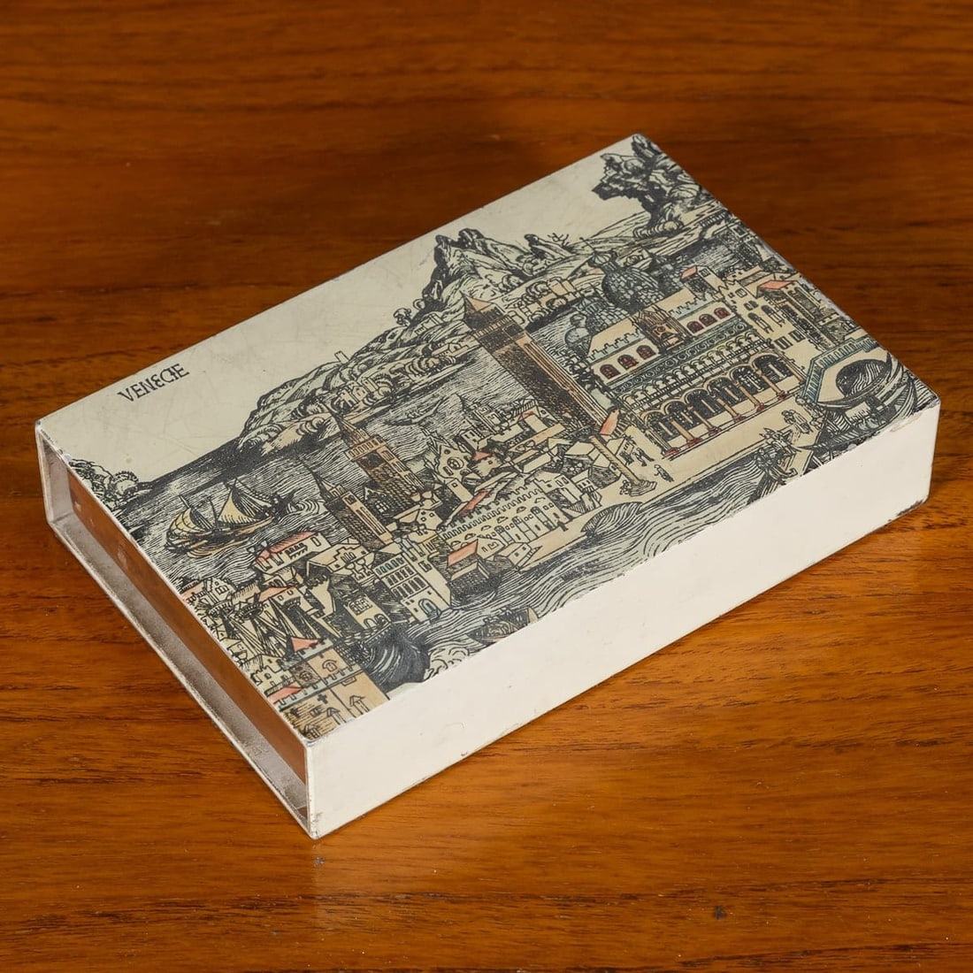BEAUTIFUL MATCHBOX / TRINKET BOX BY PIERO FORNASETTI, ITALY c.1960/70's - 2