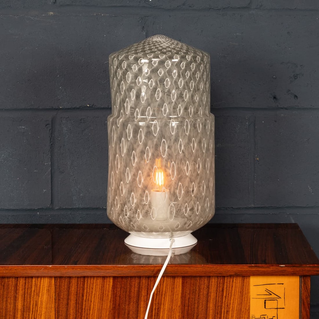 CONTEMPORARY 21stC HAND BLOWN MURANO GLASS TABLE LAMP OF RECENT PRODUCTION, VENICE - 10