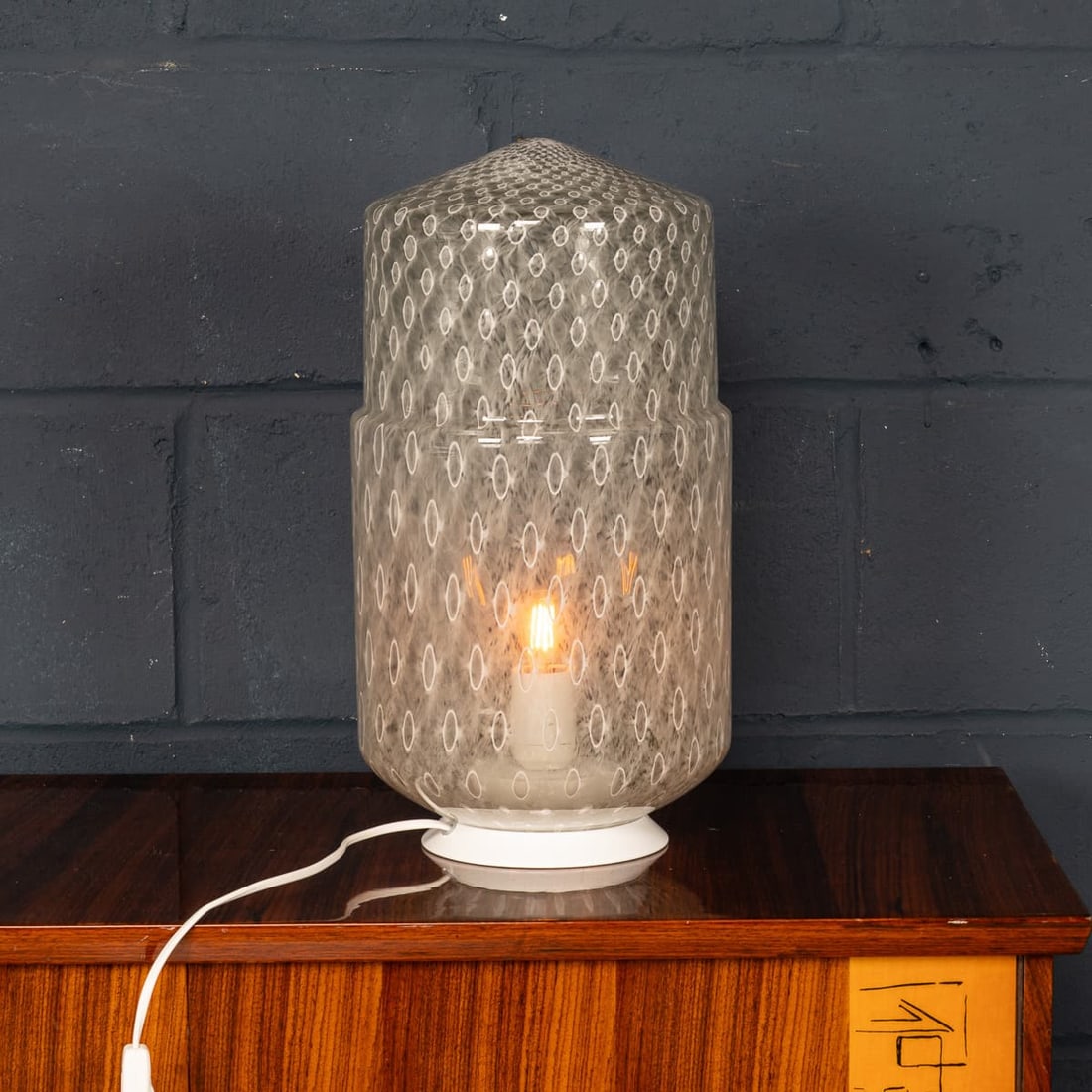 CONTEMPORARY 21stC HAND BLOWN MURANO GLASS TABLE LAMP OF RECENT PRODUCTION, VENICE - 11