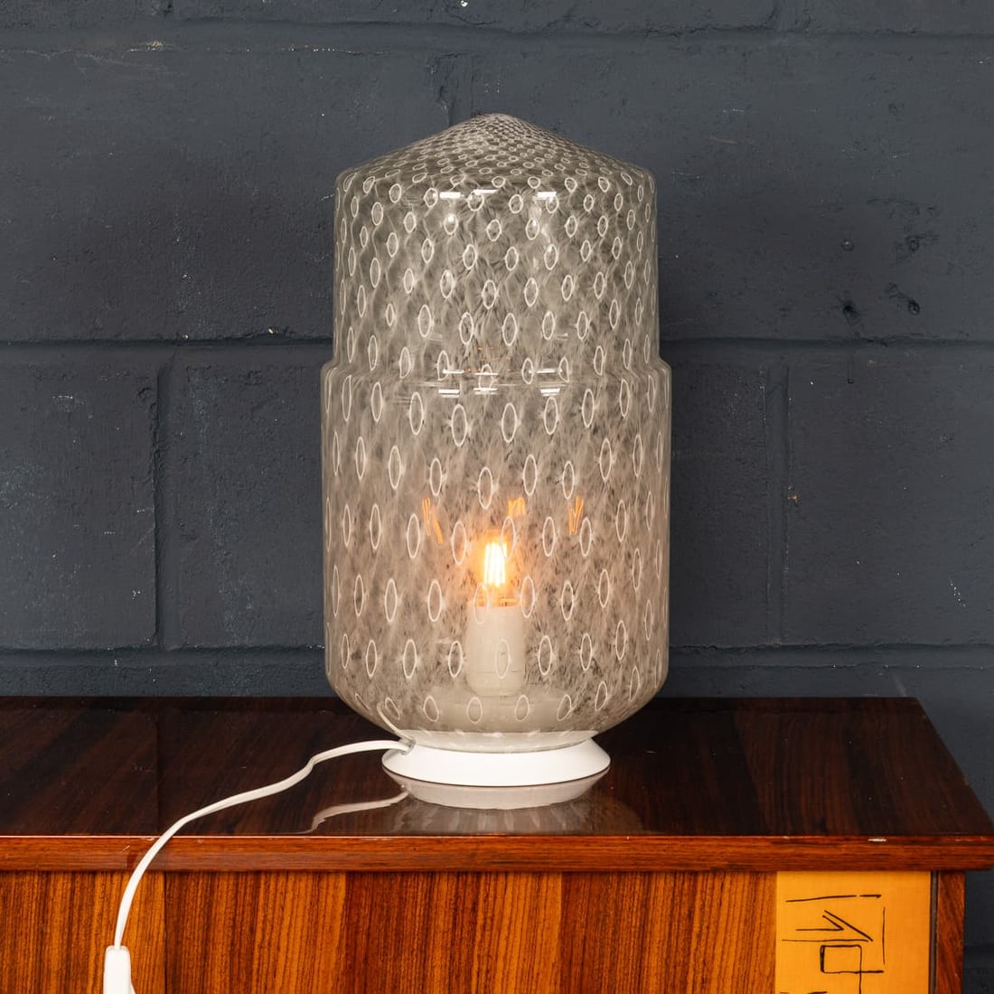 CONTEMPORARY 21stC HAND BLOWN MURANO GLASS TABLE LAMP OF RECENT PRODUCTION, VENICE - 12