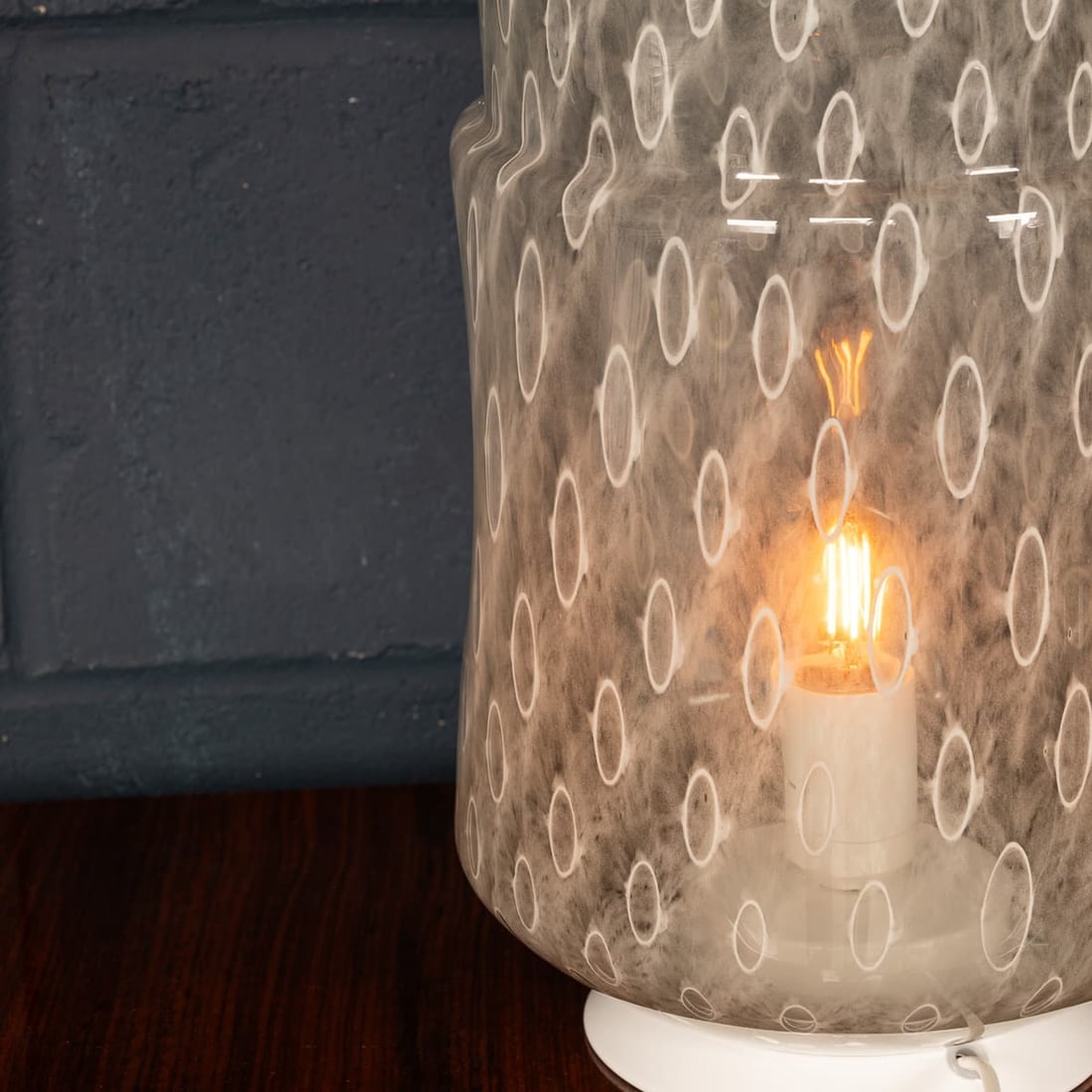 CONTEMPORARY 21stC HAND BLOWN MURANO GLASS TABLE LAMP OF RECENT PRODUCTION, VENICE - 13