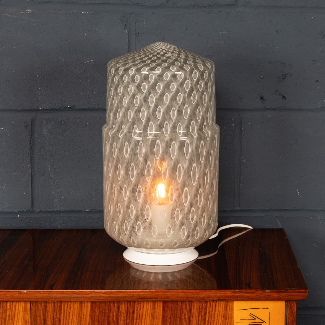 CONTEMPORARY 21stC HAND BLOWN MURANO GLASS TABLE LAMP OF RECENT PRODUCTION, VENICE - 2