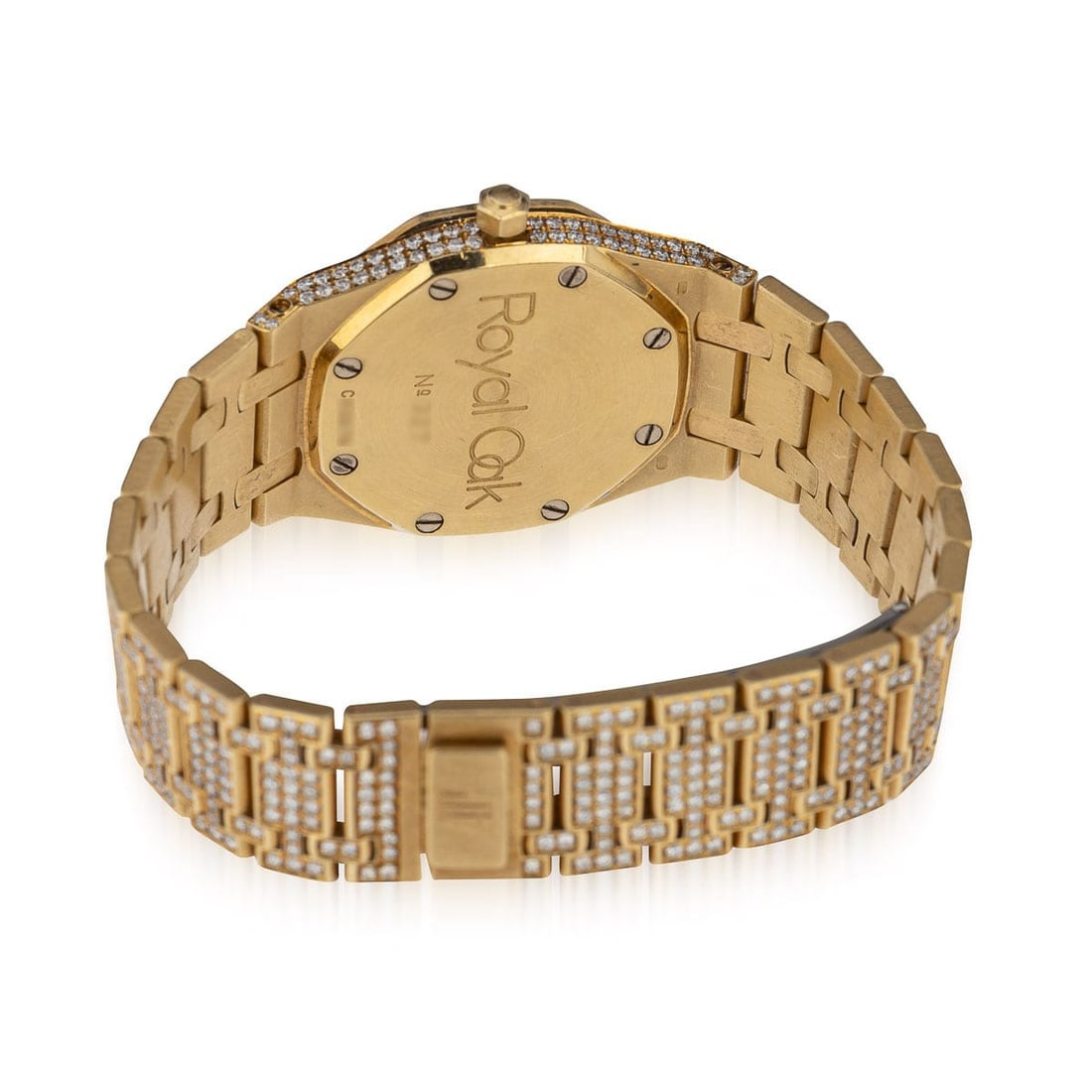 AUDEMARS PIGUET CUSTOM ROYAL OAK LADY WATCH 18K YELLOW GOLD & DIAMONDS - 8