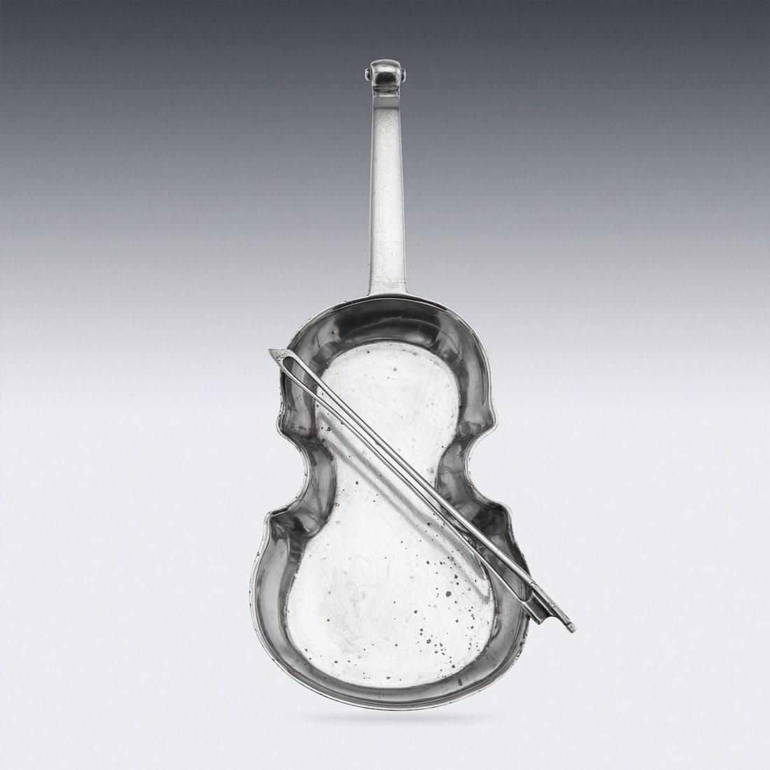 ANTIQUE 20thC EDWARDIAN SOLID SILVER 'CELLO' ASHTRAY, HUKIN & HEATH c.1905 - 4