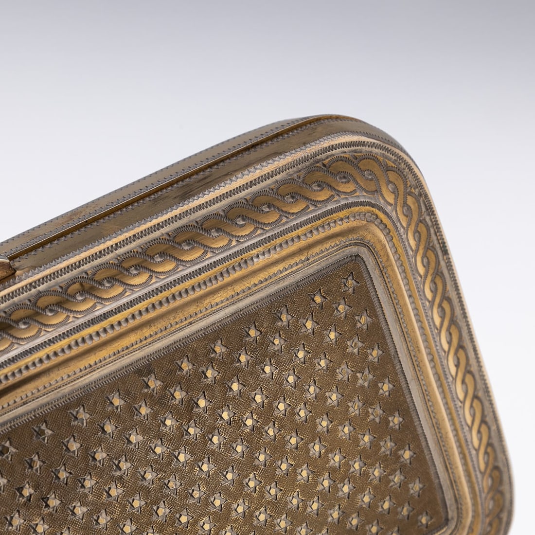MID 20thC TURKISH GILT SOLID SILVER SPECTACLE CASE c.1940 - 18