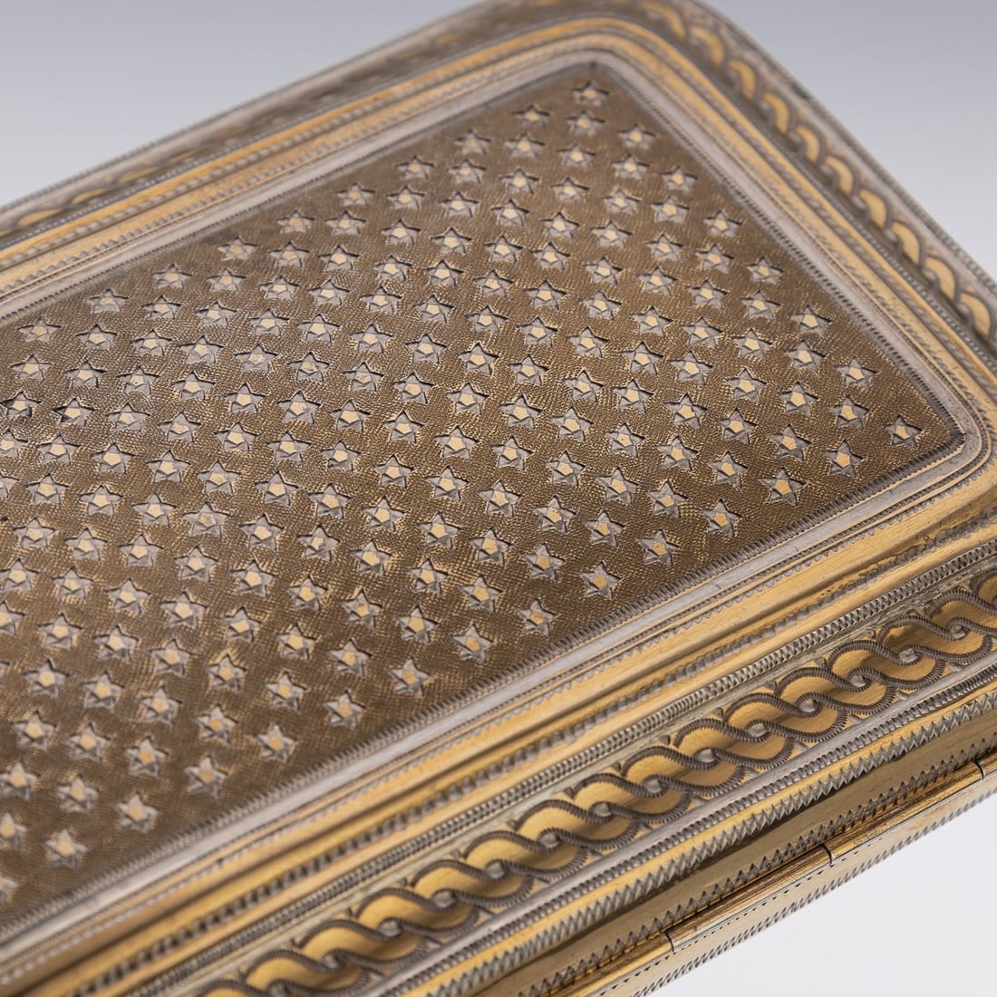 MID 20thC TURKISH GILT SOLID SILVER SPECTACLE CASE c.1940 - 20
