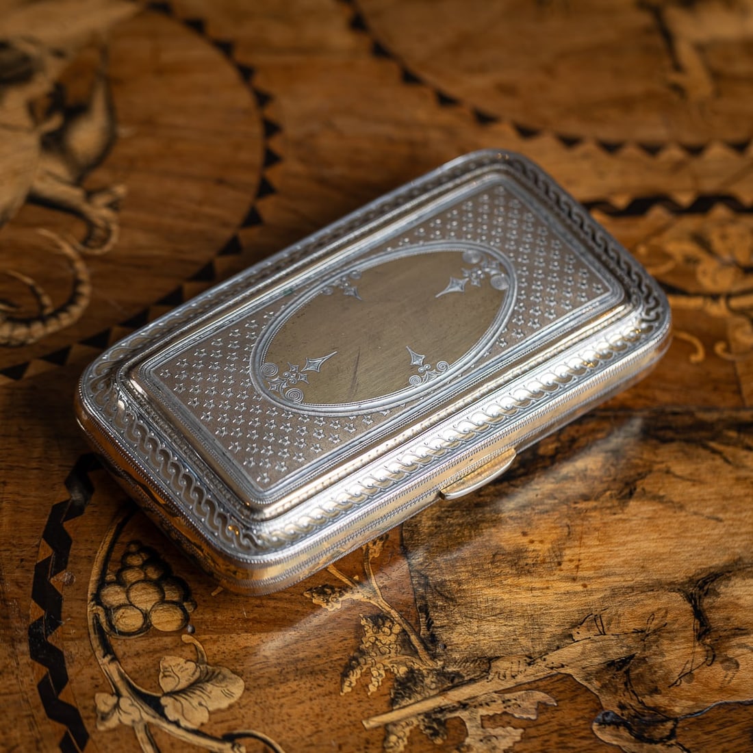 MID 20thC TURKISH GILT SOLID SILVER SPECTACLE CASE c.1940 - 2