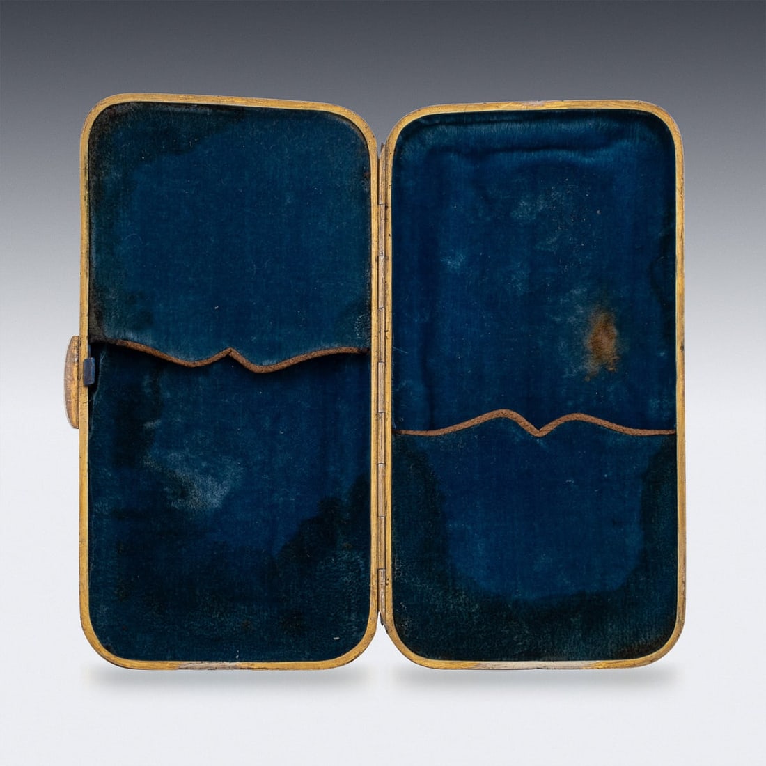 MID 20thC TURKISH GILT SOLID SILVER SPECTACLE CASE c.1940 - 6