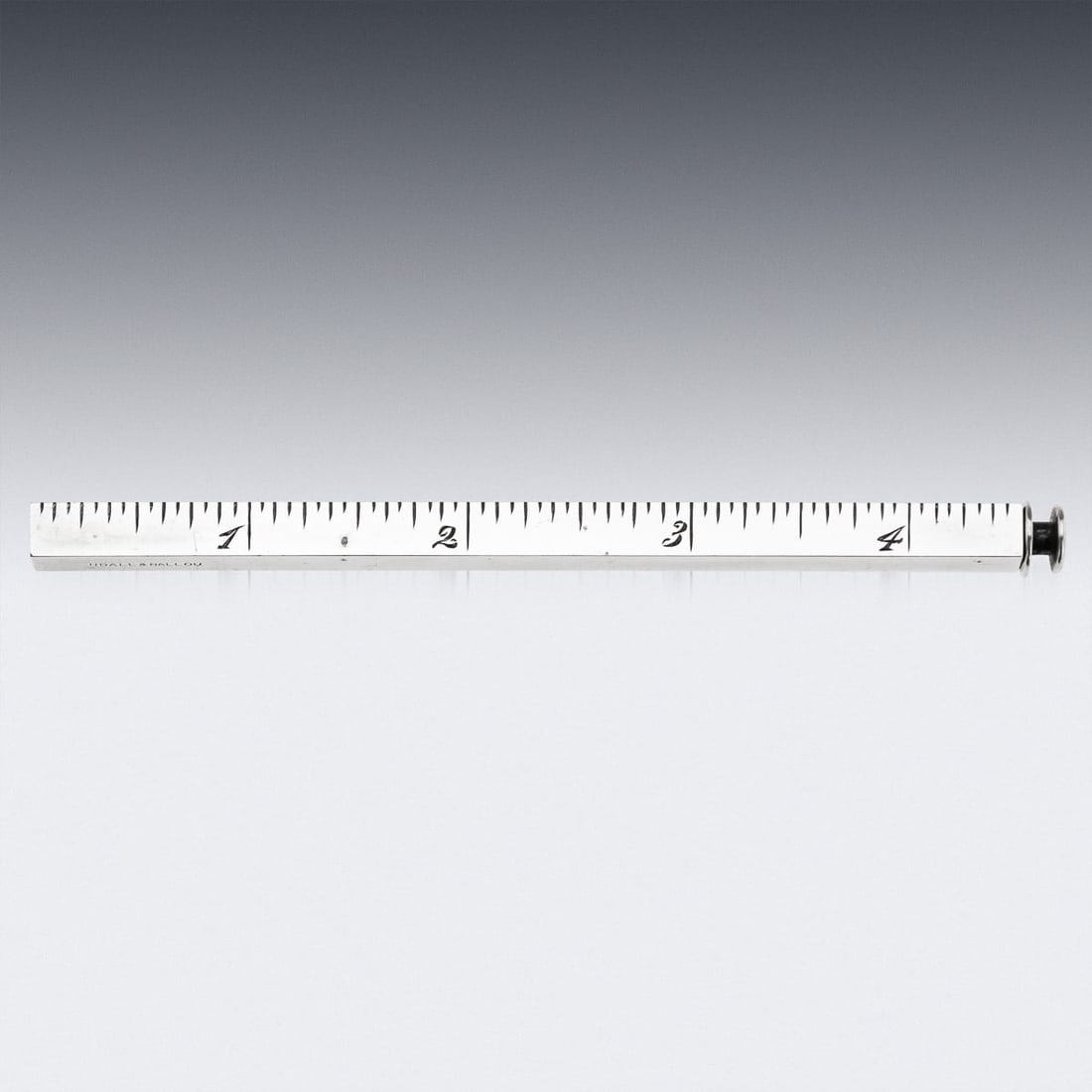 ANTIQUE 19thC AMERICAN SOLID SILVER DRAUGHTSMAN'S EXTENDING RULER c.1897 - 3
