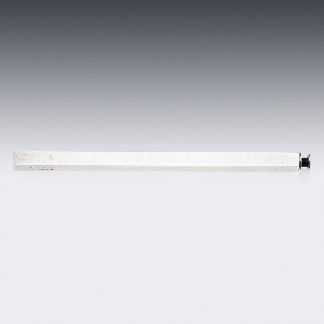 ANTIQUE 19thC AMERICAN SOLID SILVER DRAUGHTSMAN'S EXTENDING RULER c.1897 - 4