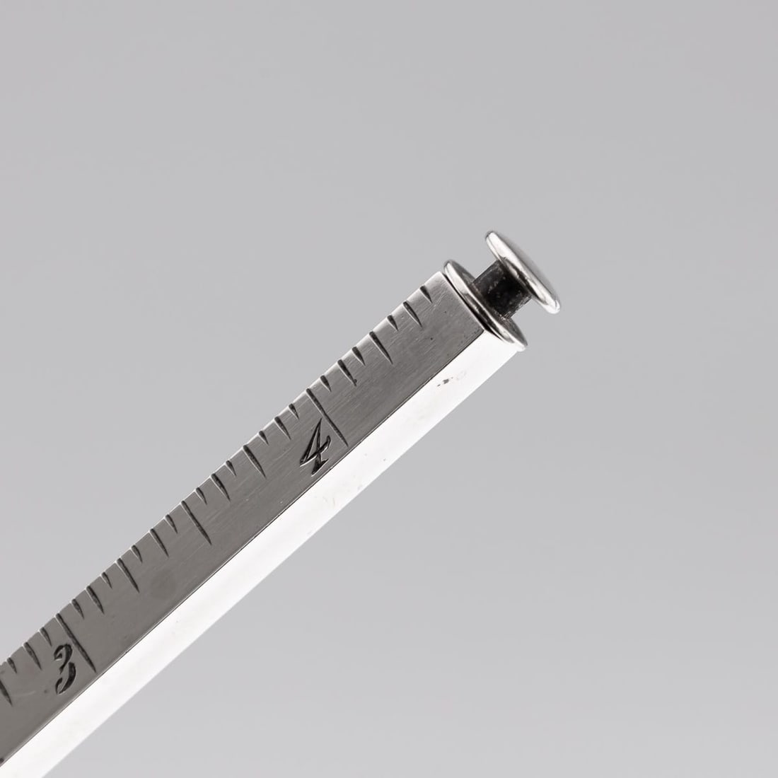 ANTIQUE 19thC AMERICAN SOLID SILVER DRAUGHTSMAN'S EXTENDING RULER c.1897 - 8
