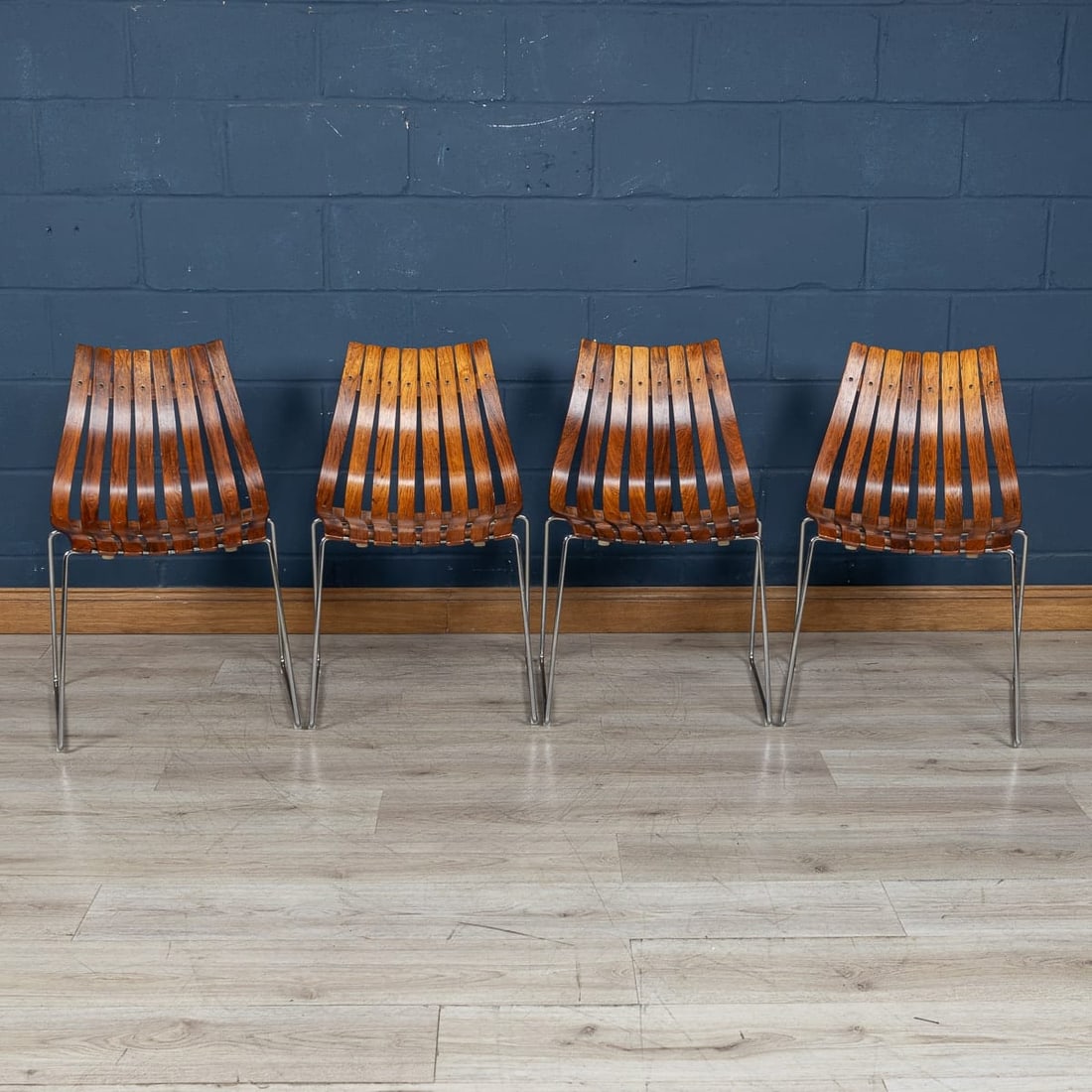 20thC ROSEWOOD DINING TABLE & CHAIRS BY HANS BRATTRUD FOR HOVE MOBLER, NORWAY - 6