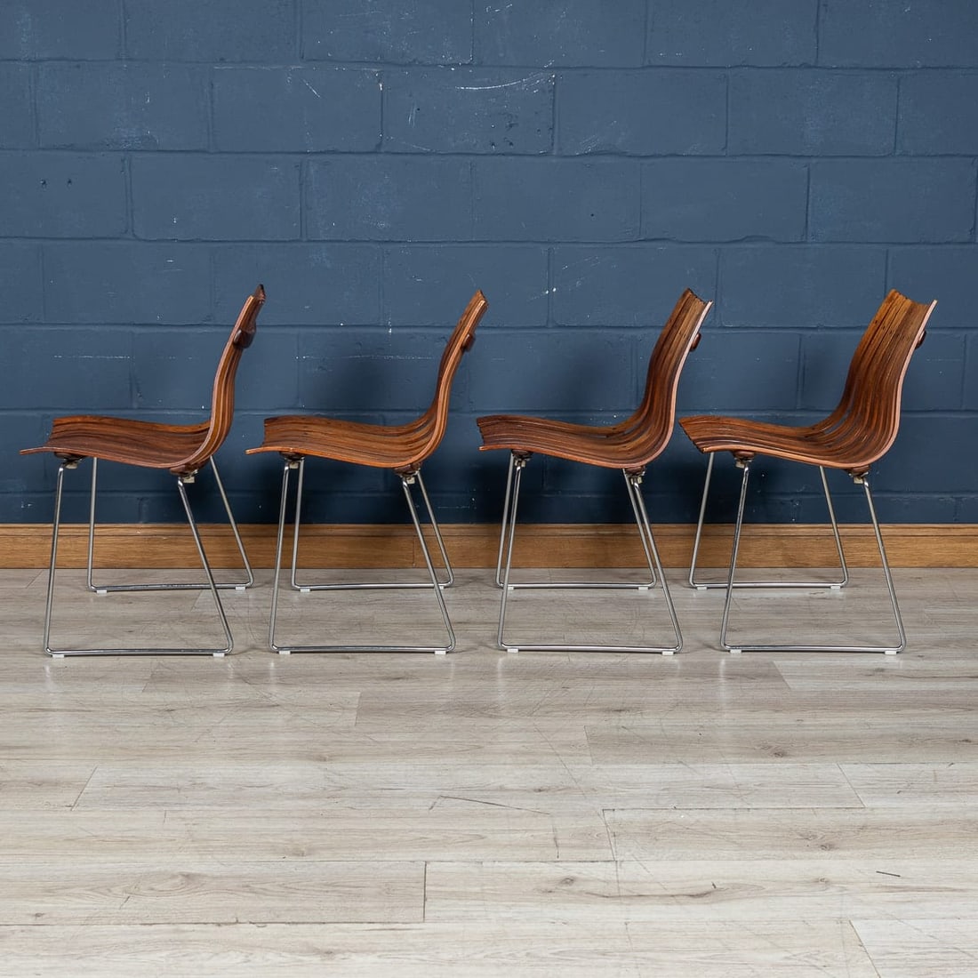 20thC ROSEWOOD DINING TABLE & CHAIRS BY HANS BRATTRUD FOR HOVE MOBLER, NORWAY - 7