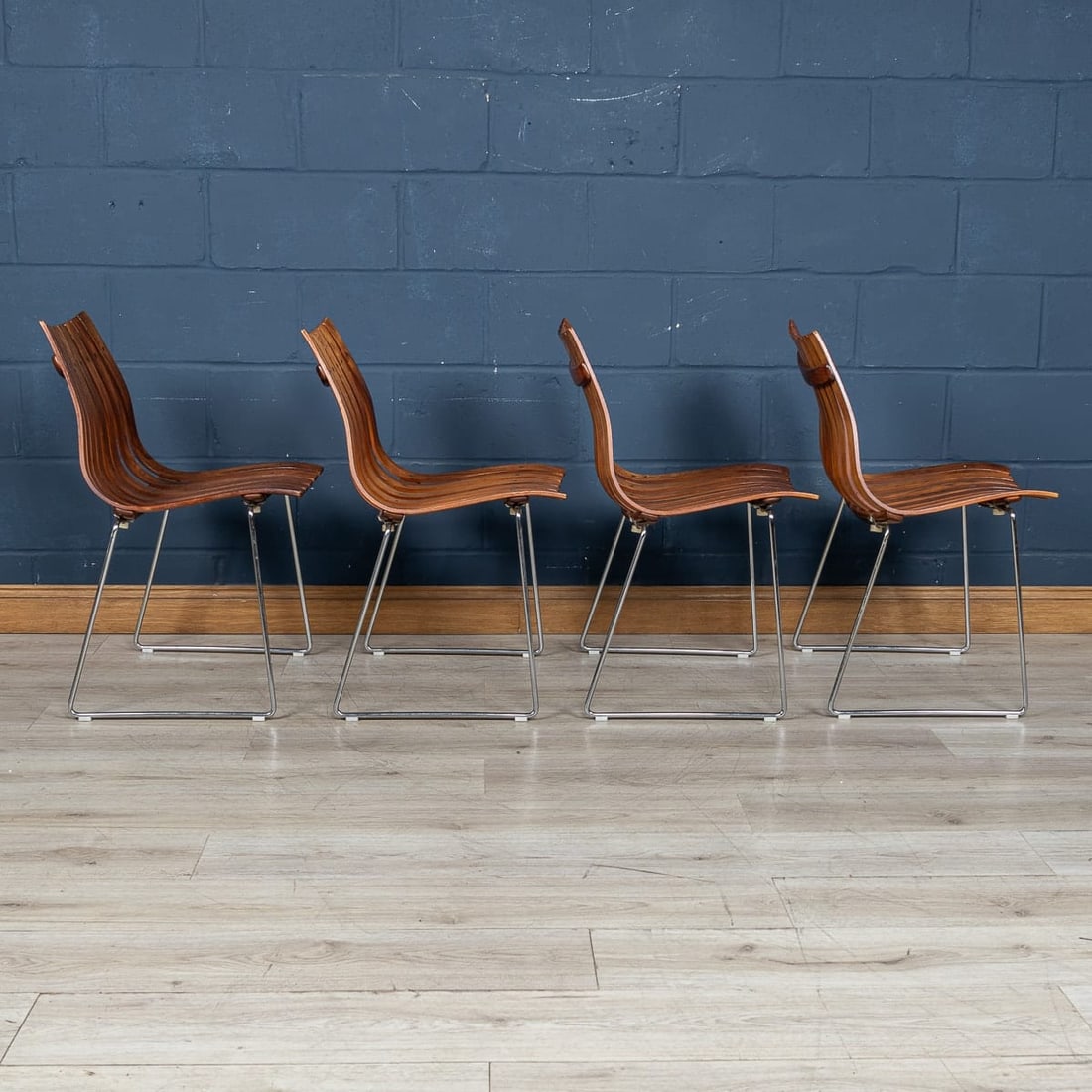 20thC ROSEWOOD DINING TABLE & CHAIRS BY HANS BRATTRUD FOR HOVE MOBLER, NORWAY - 9