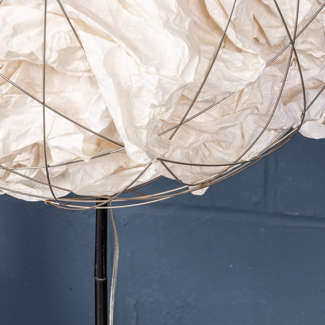 VINTAGE 20thC GERMAN METAL & PAPER FLOOR LAMP BY INGO MAURER c.1990 - 11