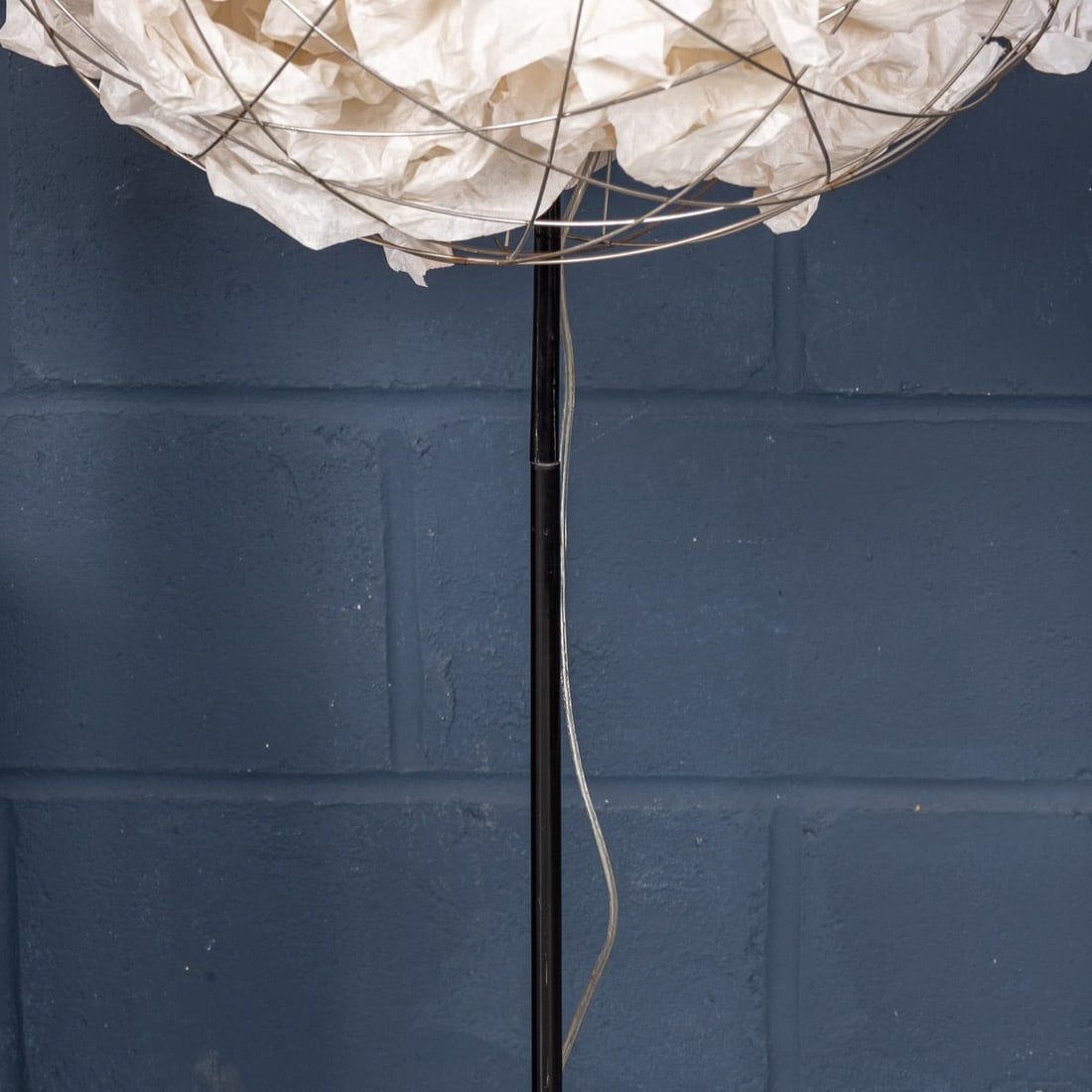 VINTAGE 20thC GERMAN METAL & PAPER FLOOR LAMP BY INGO MAURER c.1990 - 12