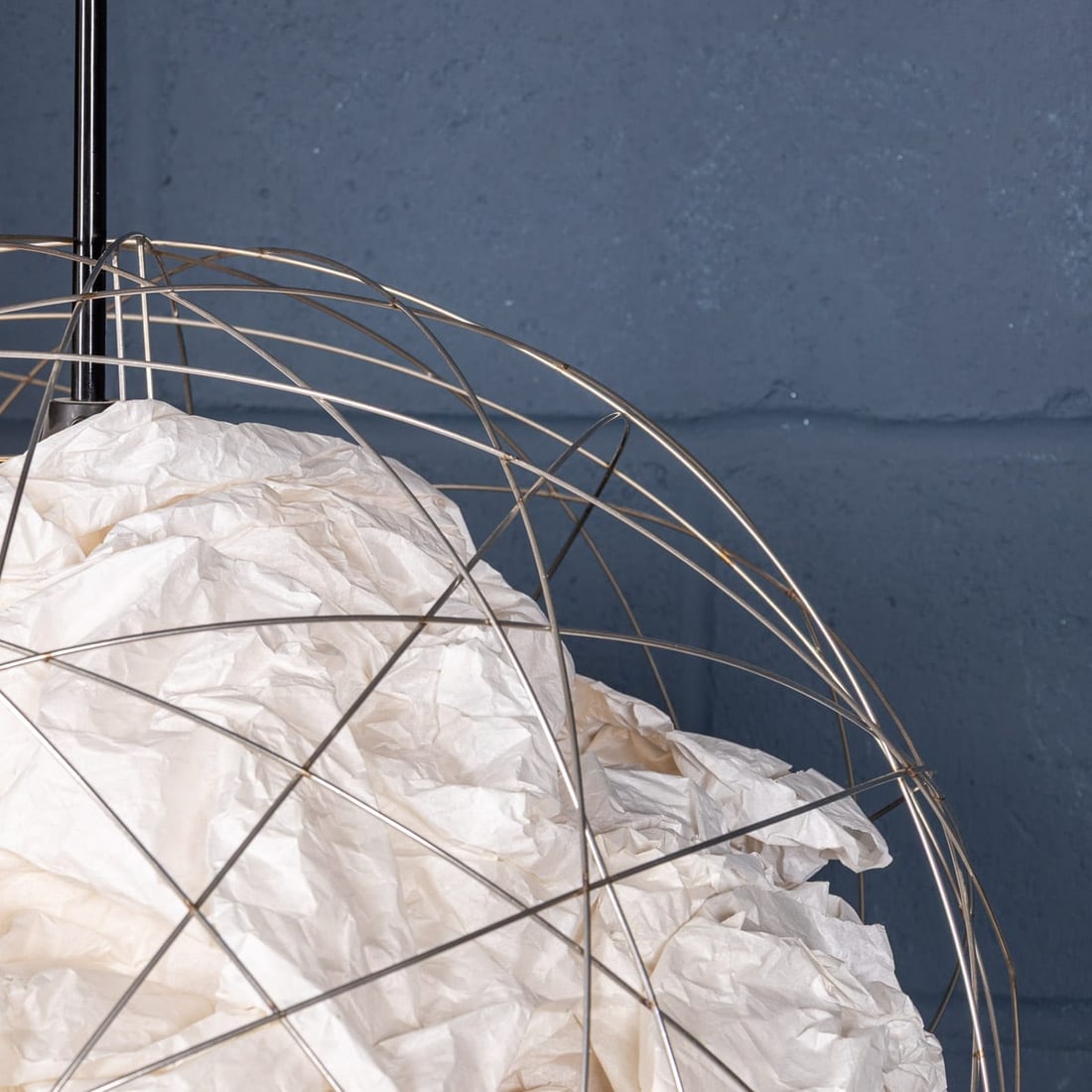 VINTAGE 20thC GERMAN METAL & PAPER FLOOR LAMP BY INGO MAURER c.1990 - 9