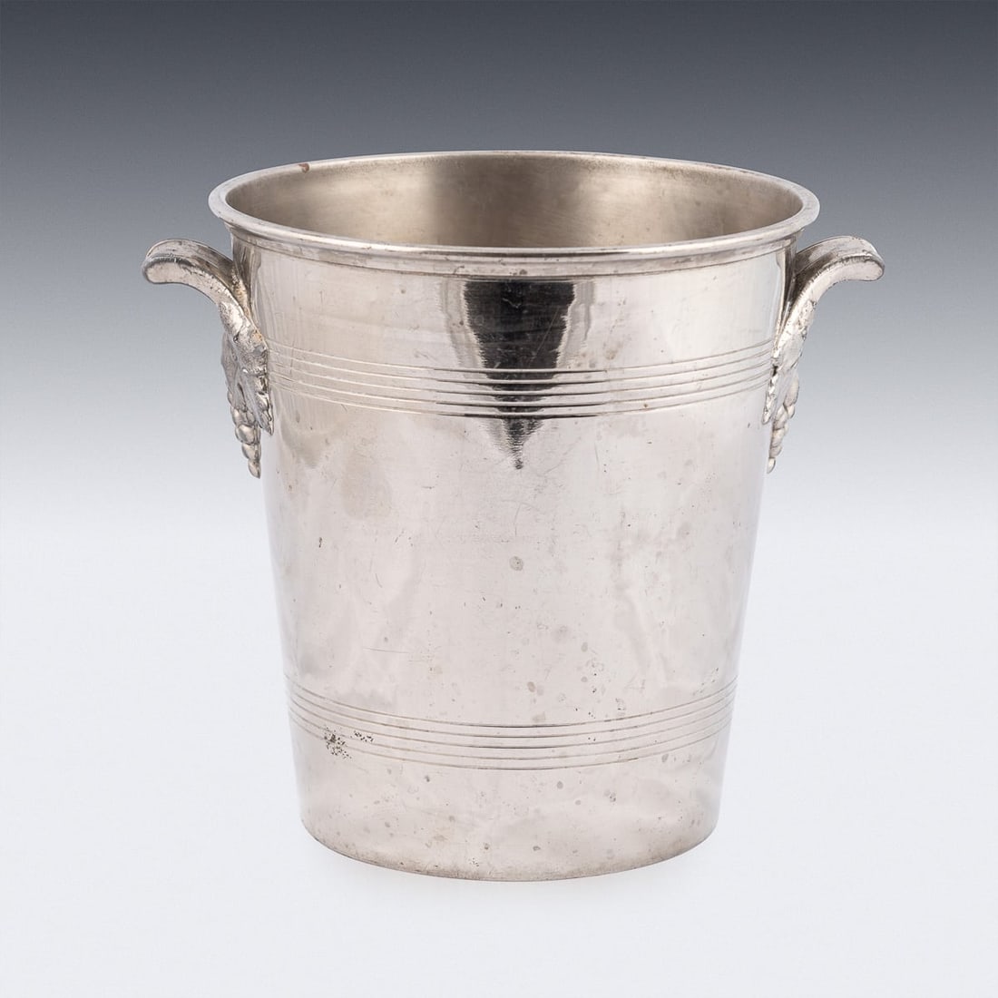 VINTAGE 20thC FRENCH SILVER PLATED H. GERMAIN CHAMPAGNE / WINE COOLER - 4